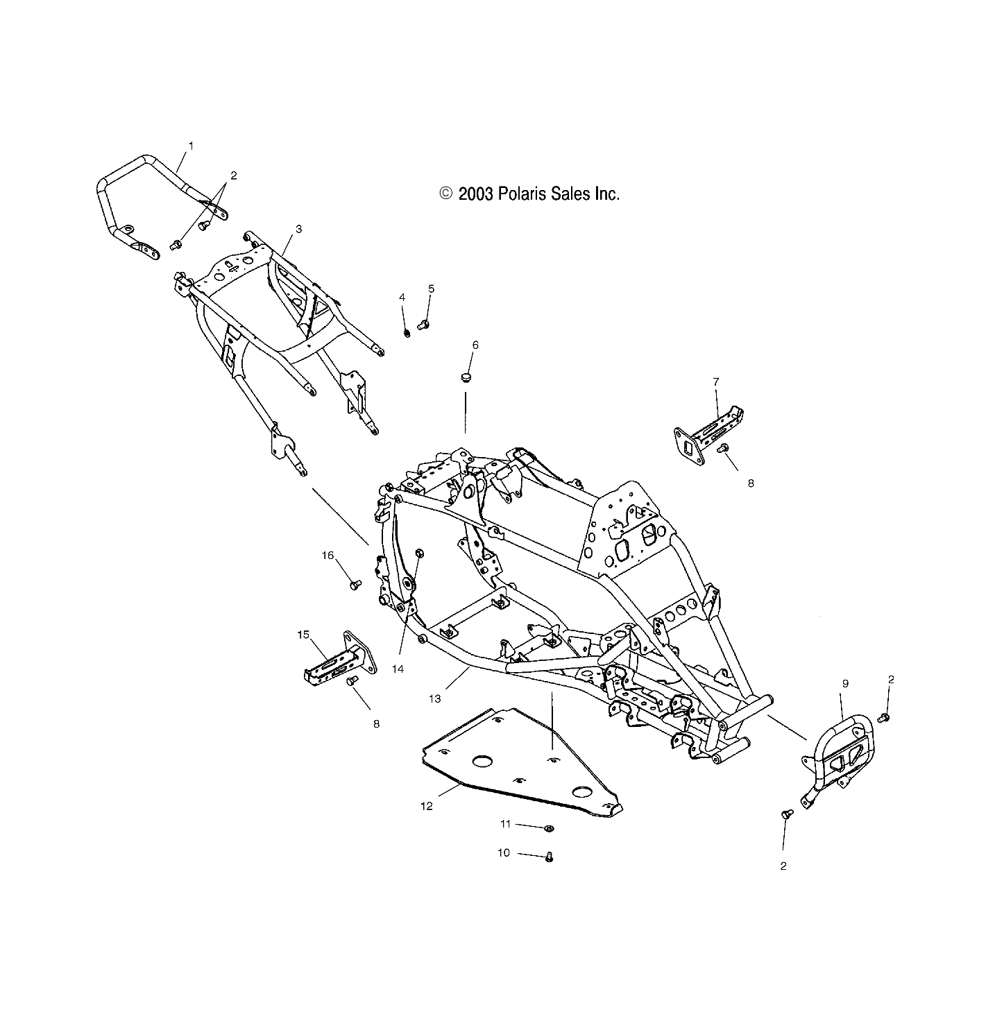 Part Number : 1014538-385 FRAME MAIN SLV.