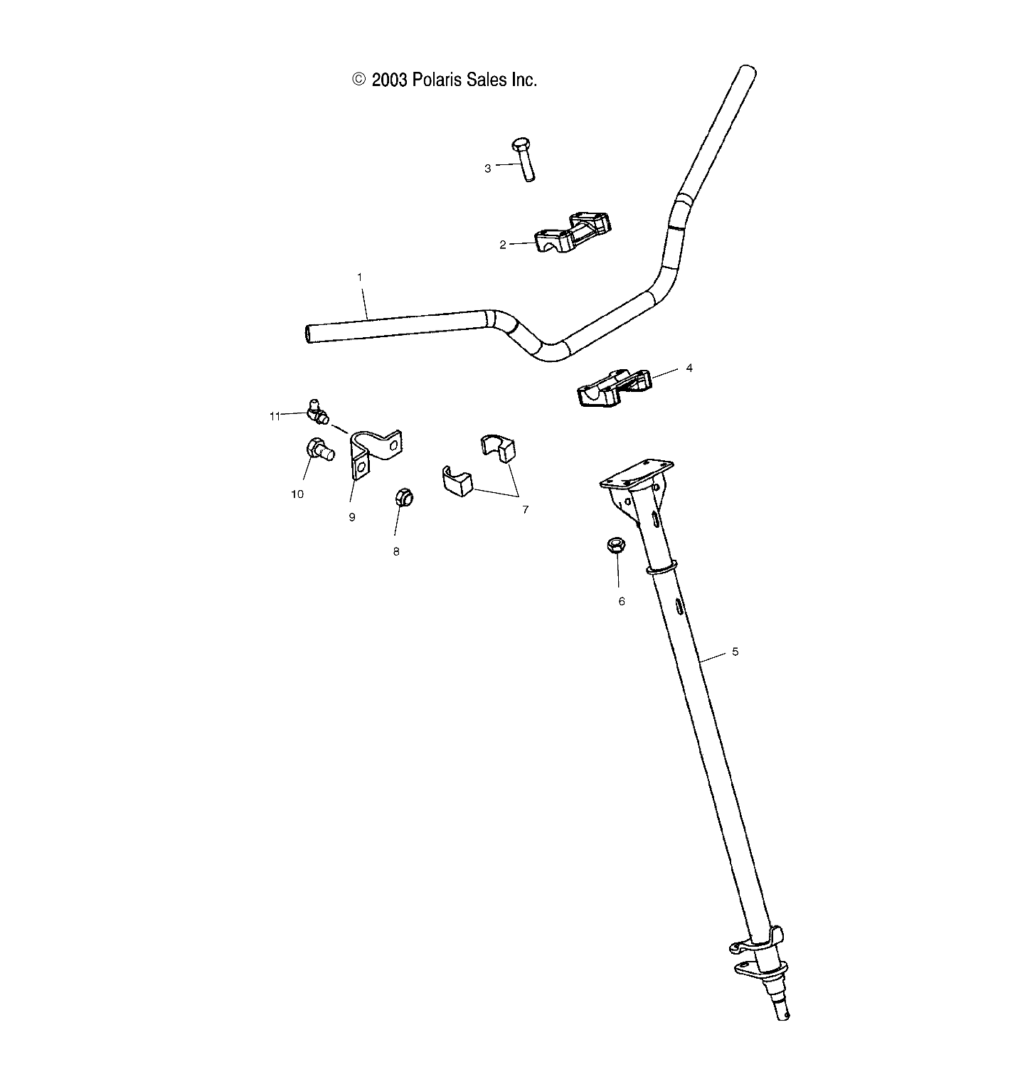 Foto diagrama Polaris que contem a peça 1822684-385