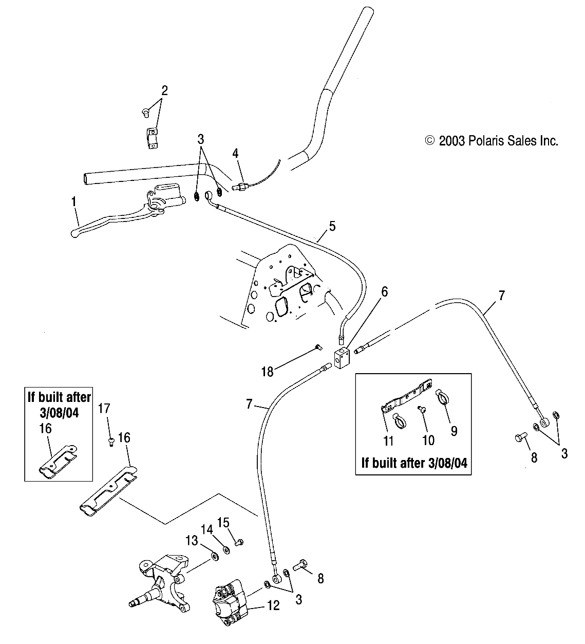 Foto diagrama Polaris que contem a peça 5435456