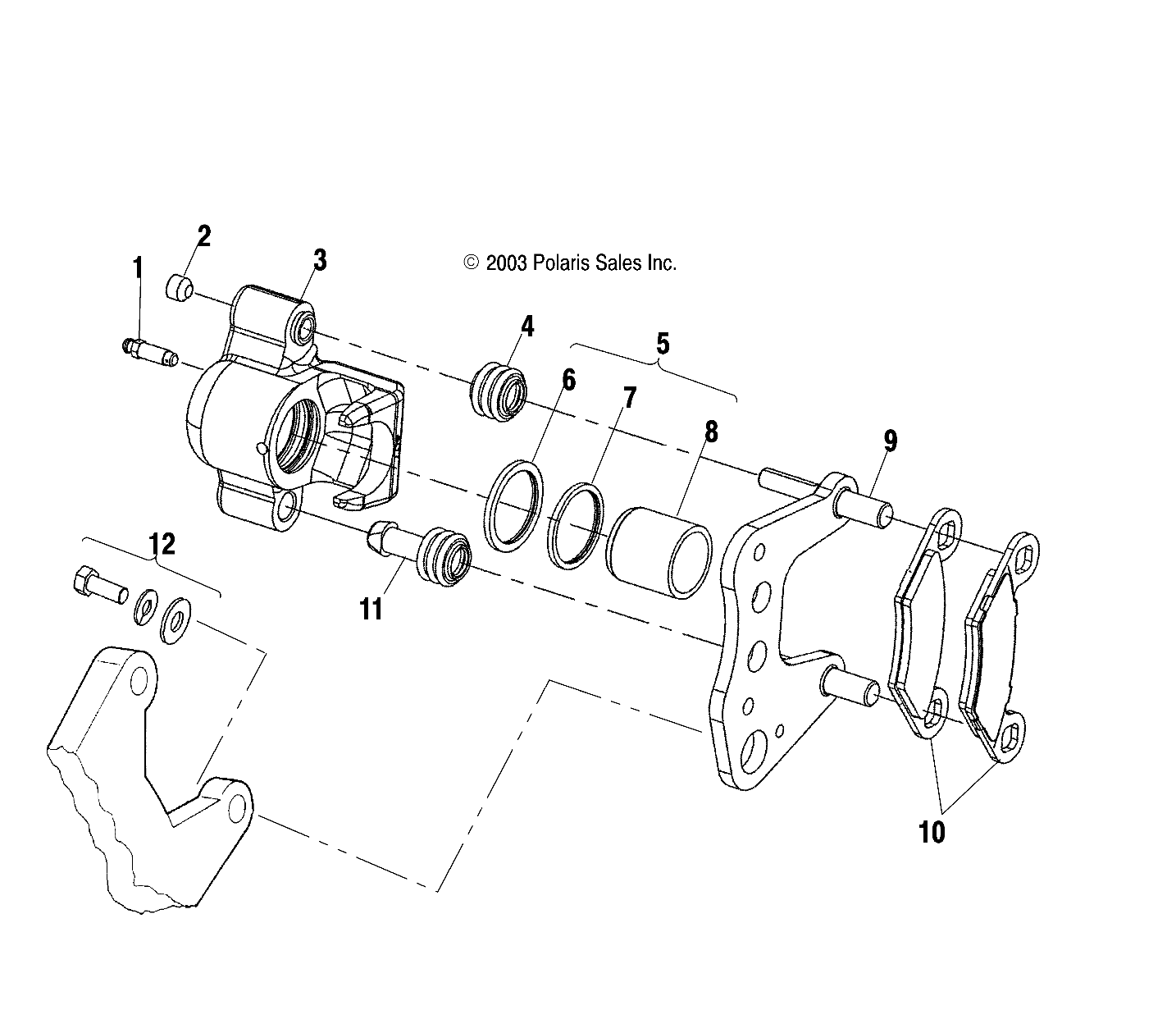 Foto diagrama Polaris que contem a peça 1910333