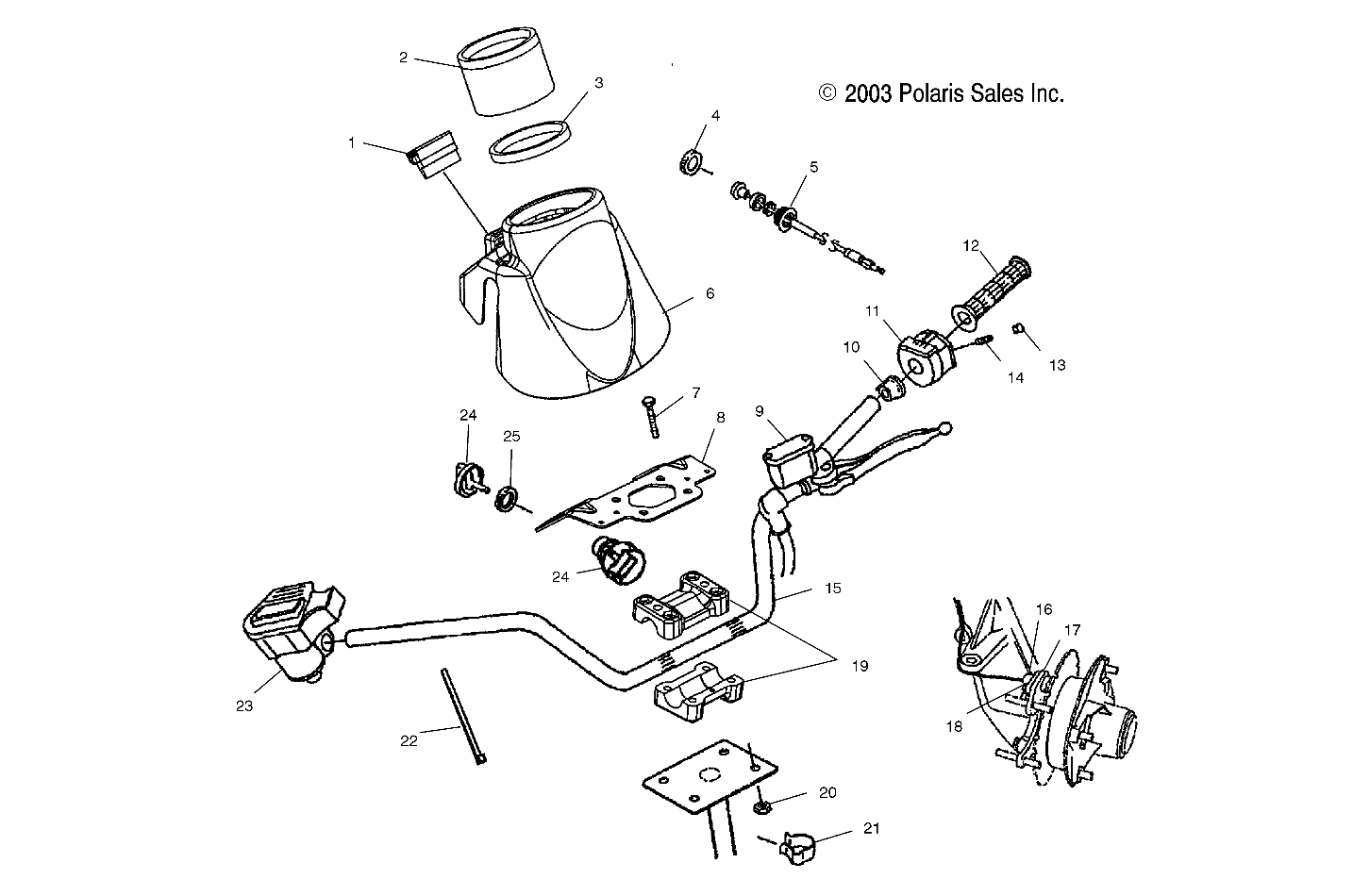 Part Number : 3280453 CLUSTER SPEEDO-ATV