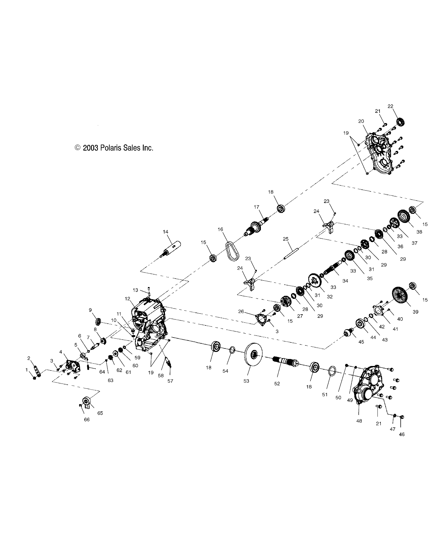 Foto diagrama Polaris que contem a peça 3233713