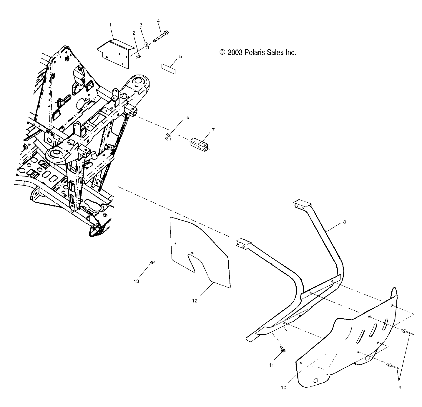 Foto diagrama Polaris que contem a peça 7547071