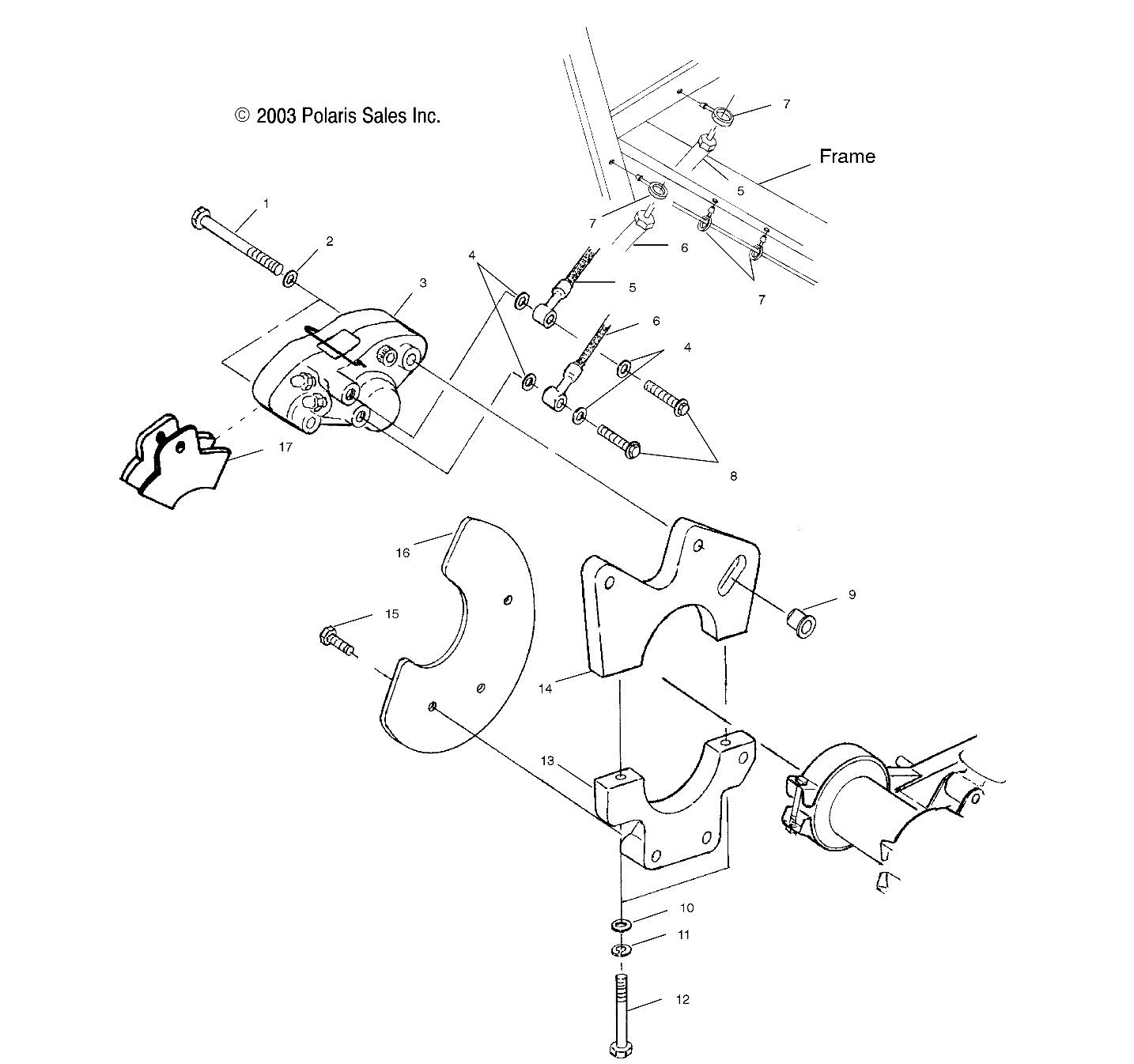 Foto diagrama Polaris que contem a peça 2202411