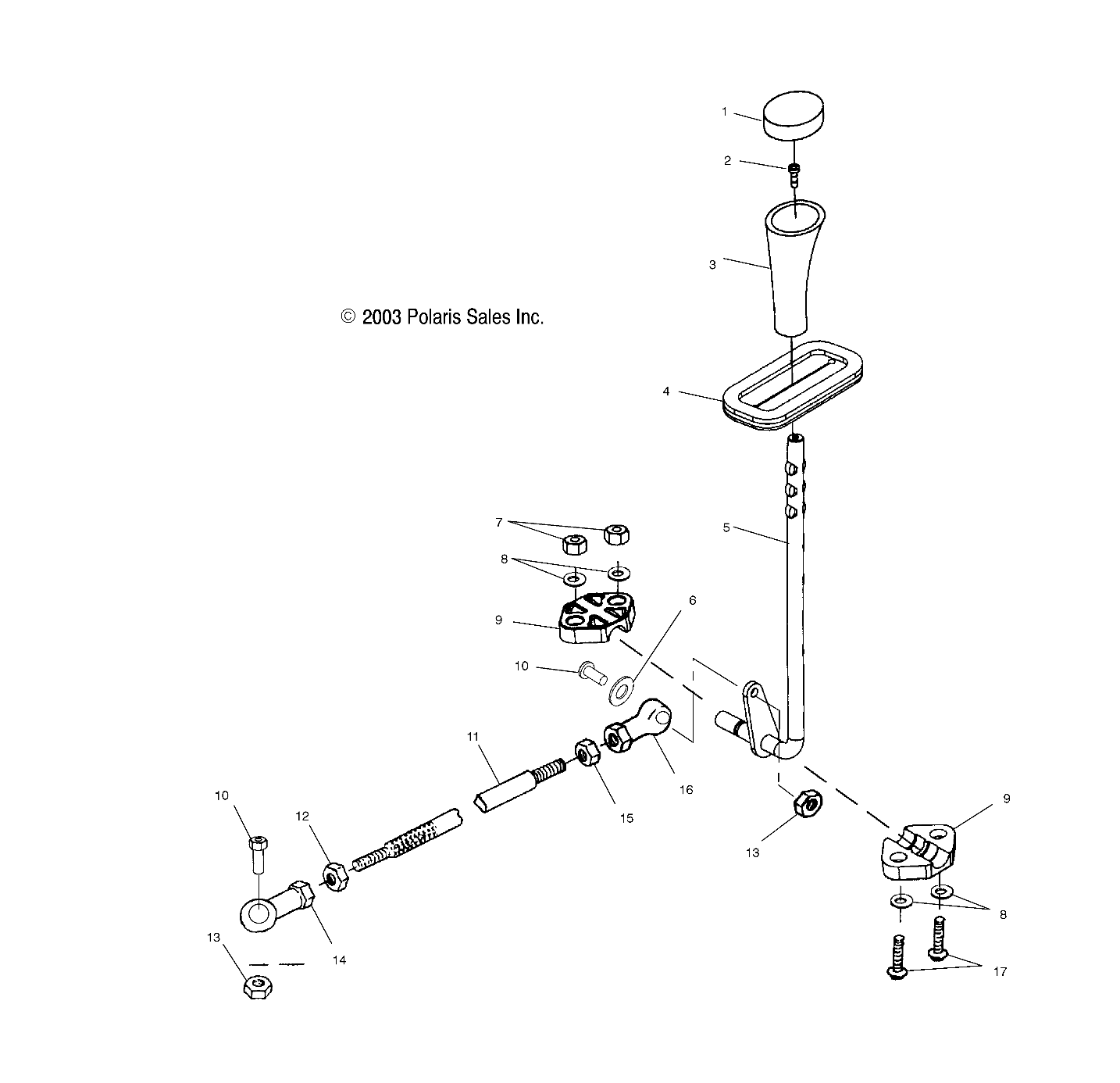 Part Number : 5435042 GEAR SELECTOR MOUNT