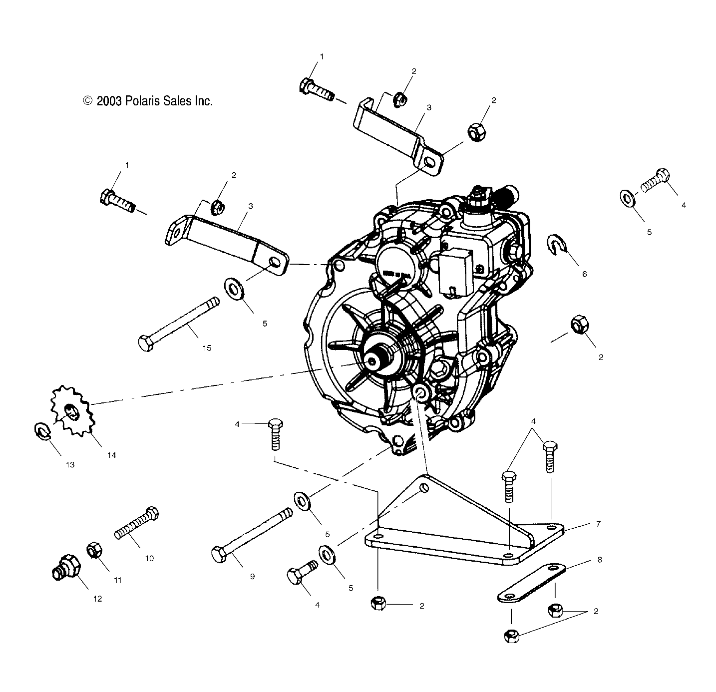 Foto diagrama Polaris que contem a peça 5242456-067