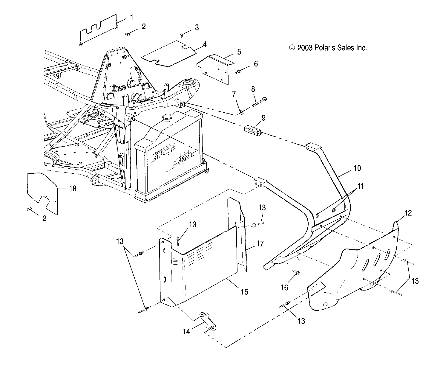 Part Number : 5435455 SHIELD-SPLASH FRONT