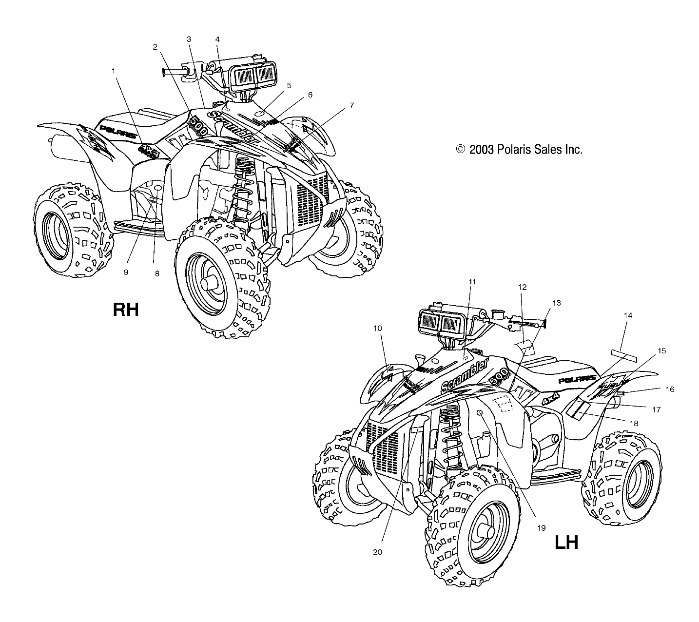 Part Number : 7171730 DECAL-REAR CAB 4X4 LH