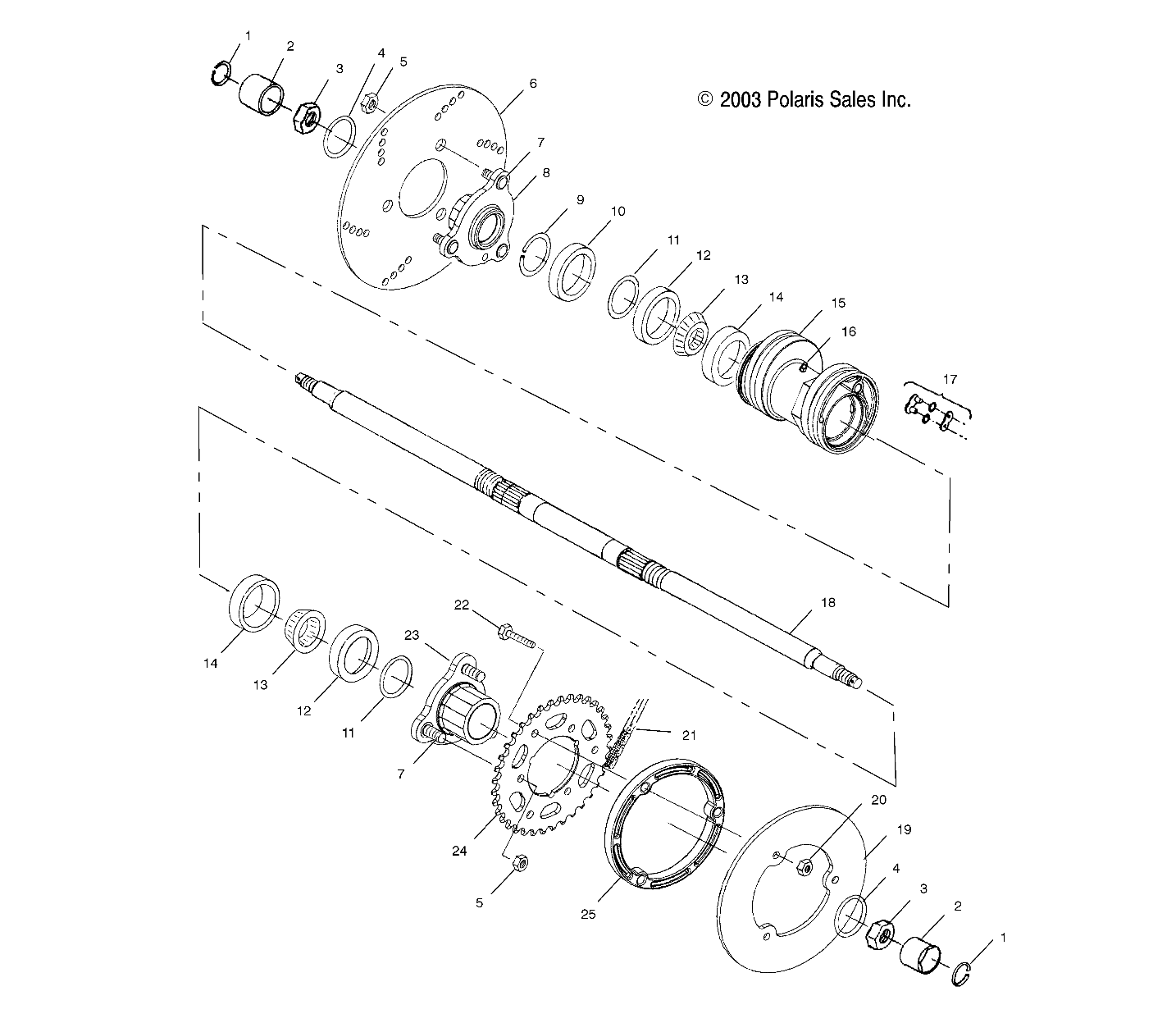 Foto diagrama Polaris que contem a peça 3221154