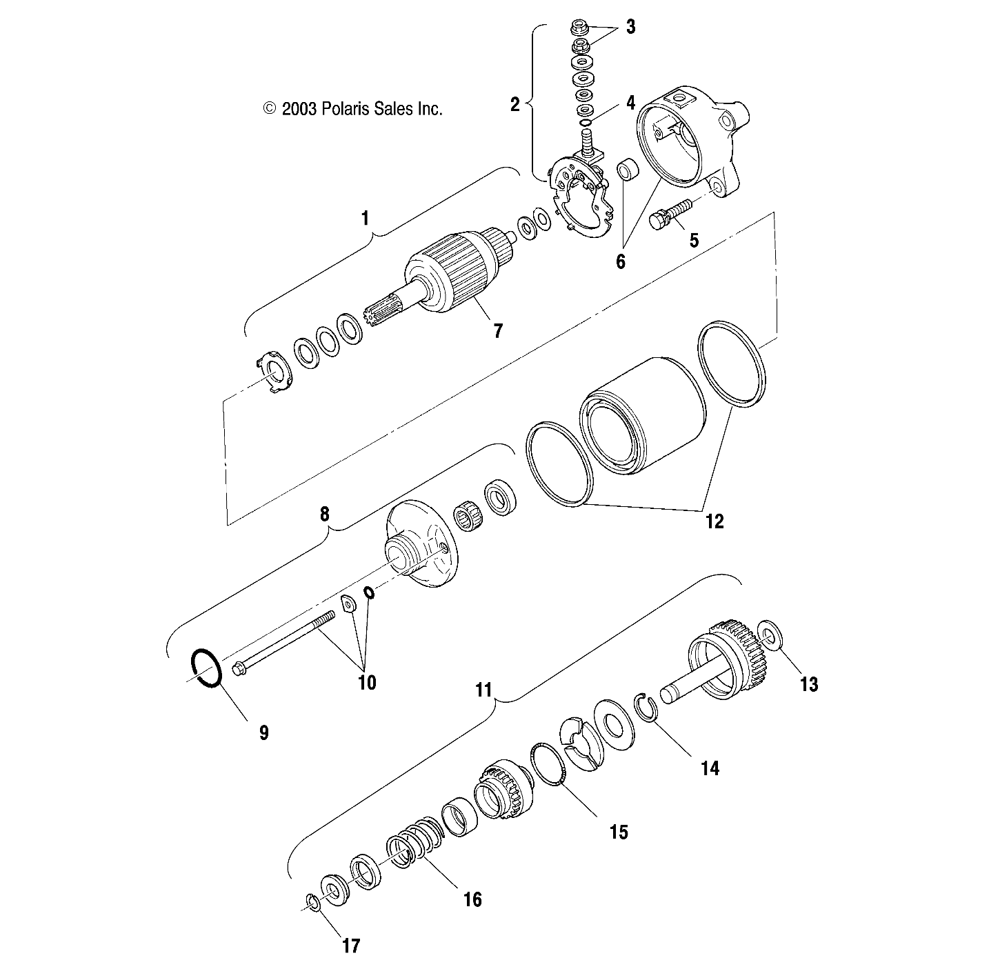 Foto diagrama Polaris que contem a peça 3088164