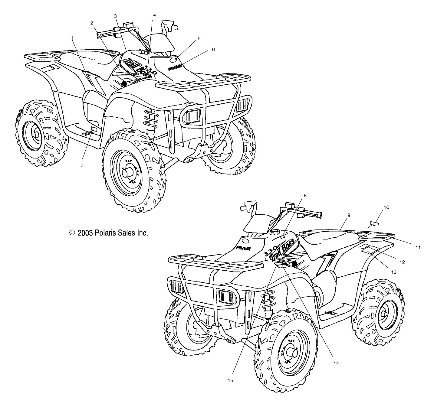 Foto diagrama Polaris que contem a peça 7170952