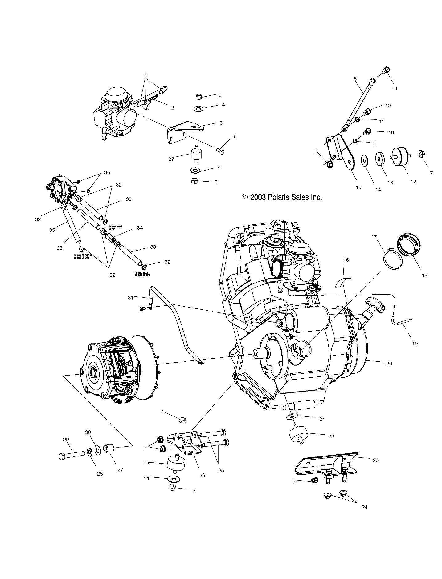 Foto diagrama Polaris que contem a peça 1211791
