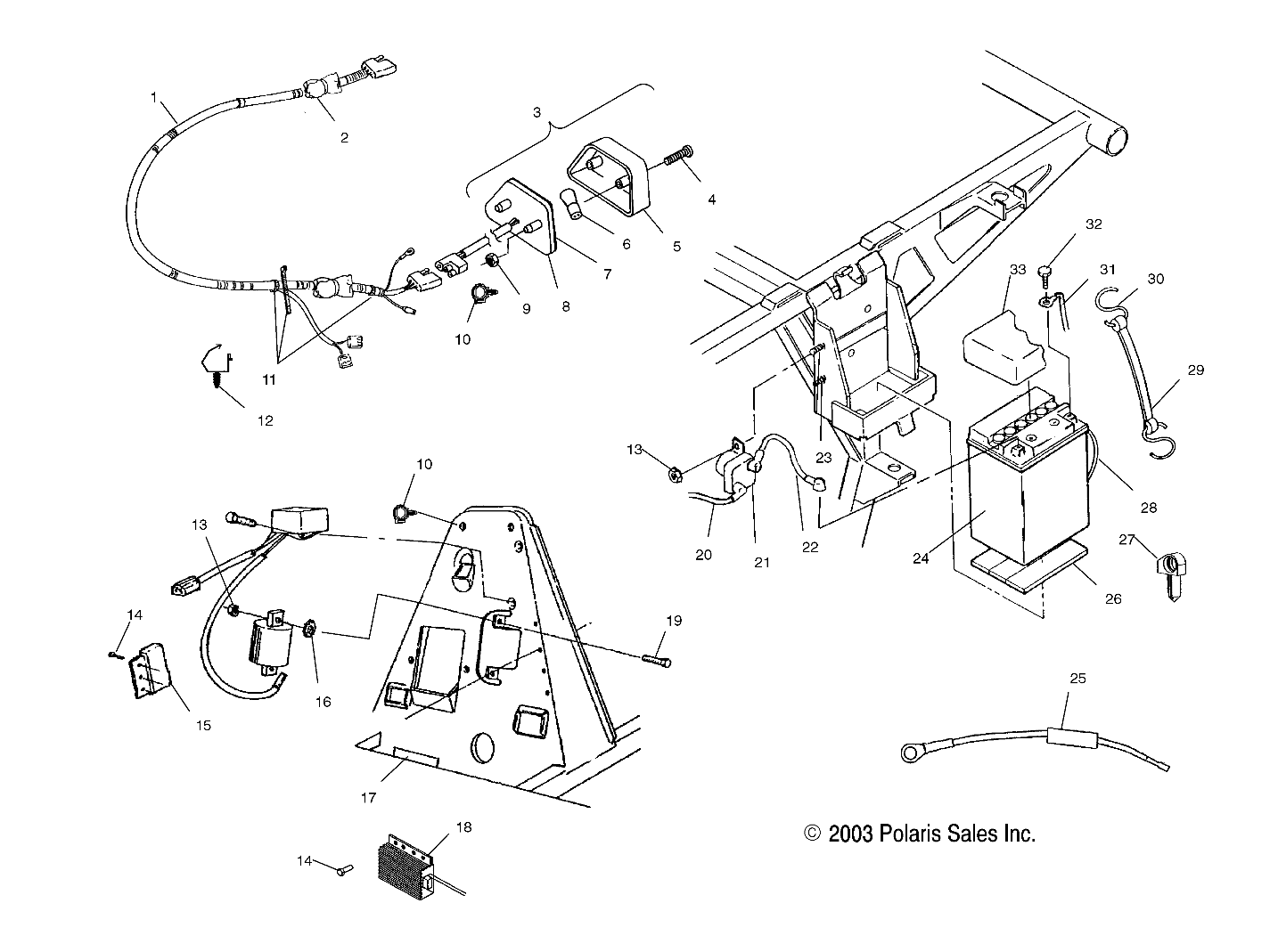 Foto diagrama Polaris que contem a peça 5410424