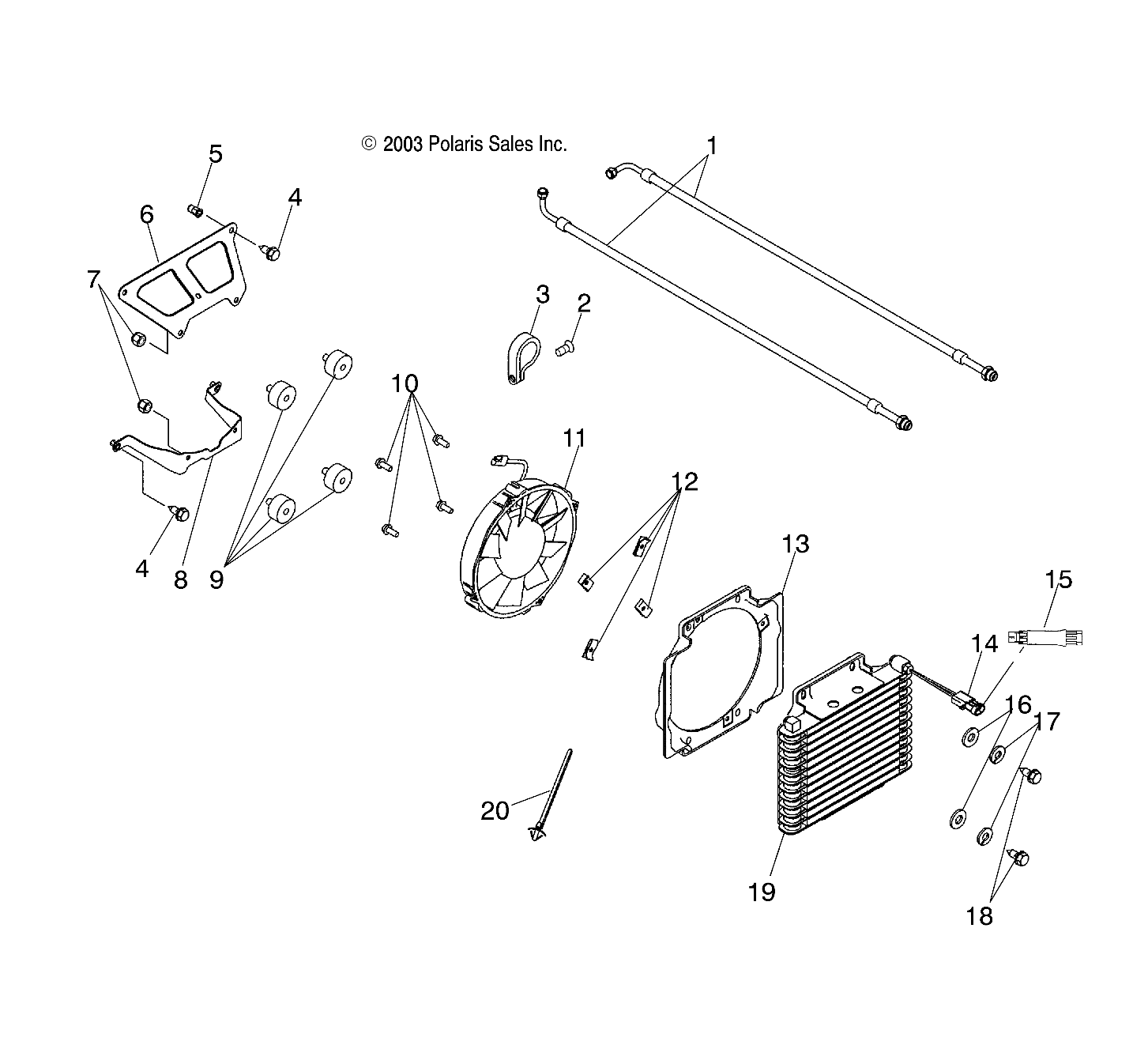 Part Number : 1240191 COOLER-OIL