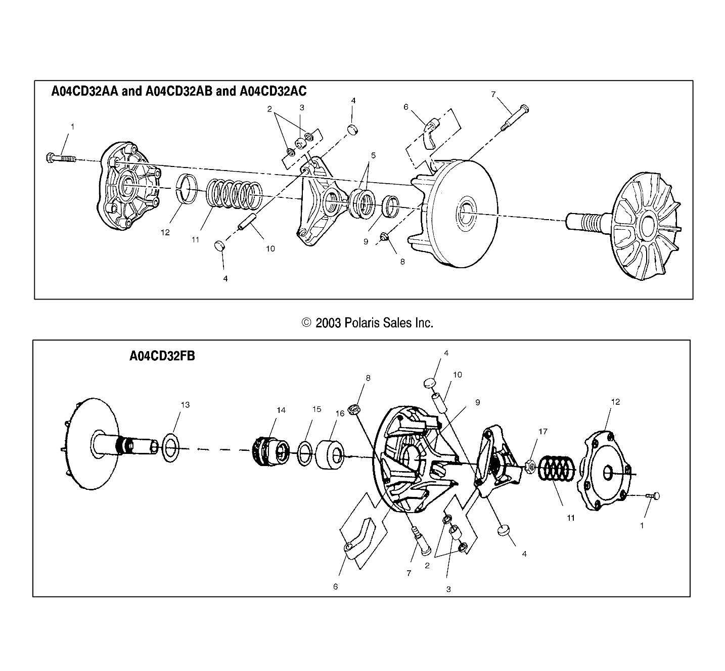 Foto diagrama Polaris que contem a peça 7556009