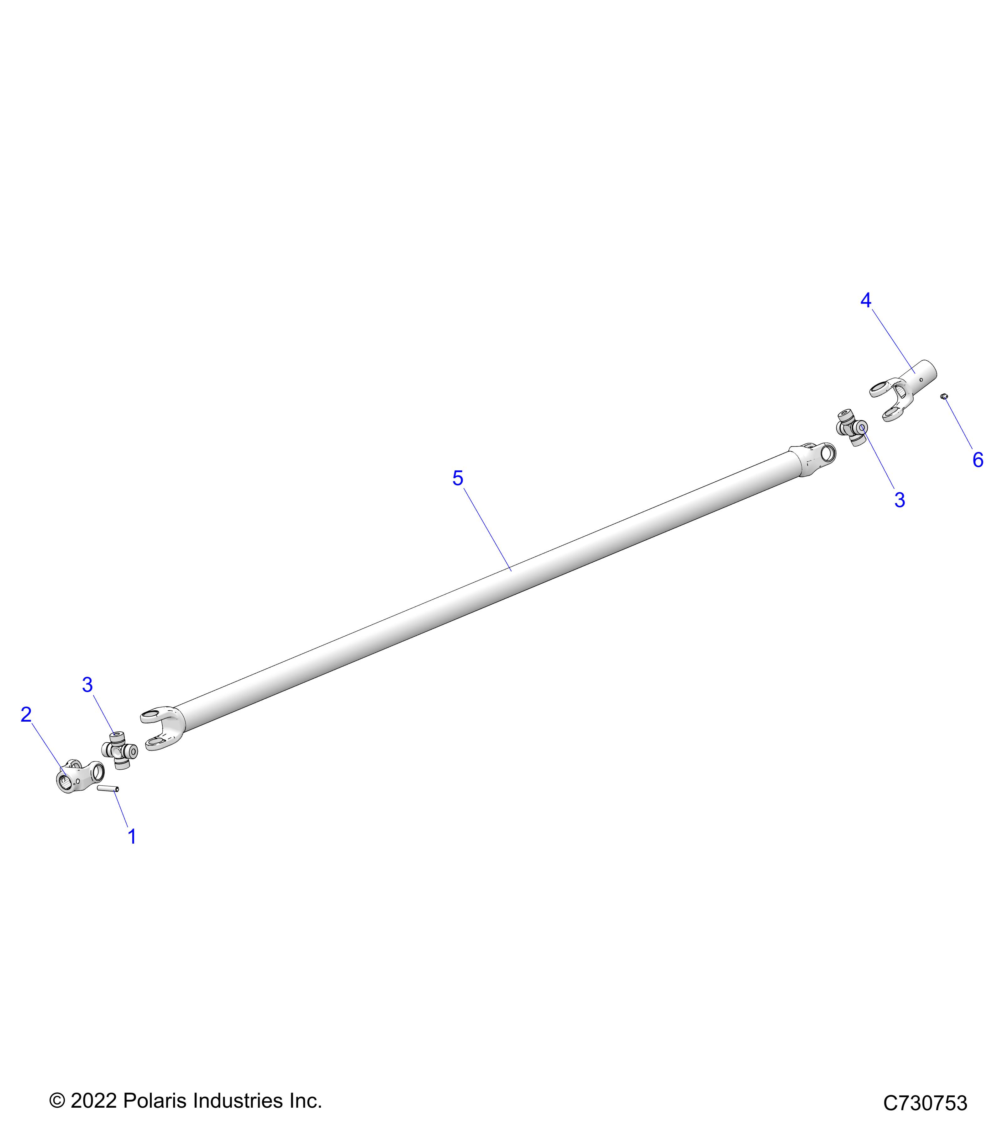 Part Number : 3236548 YOKE-PROPSHAFT REAR