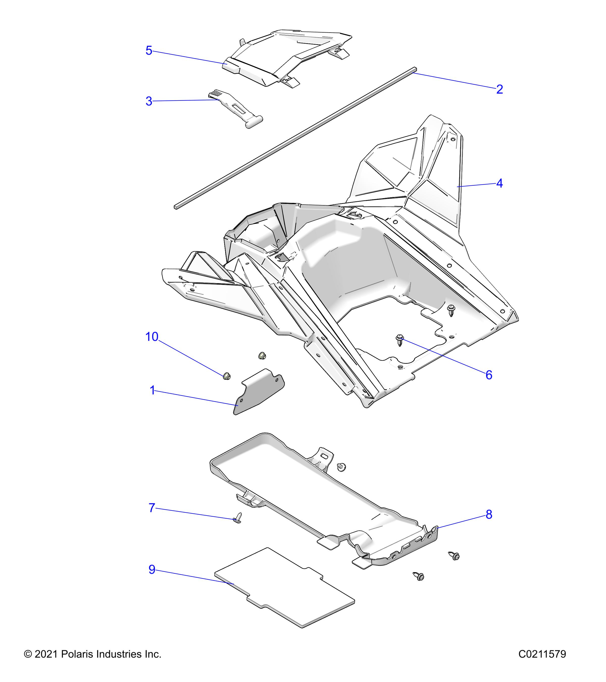 Part Number : 5439664 STORAGE COVER  REAR