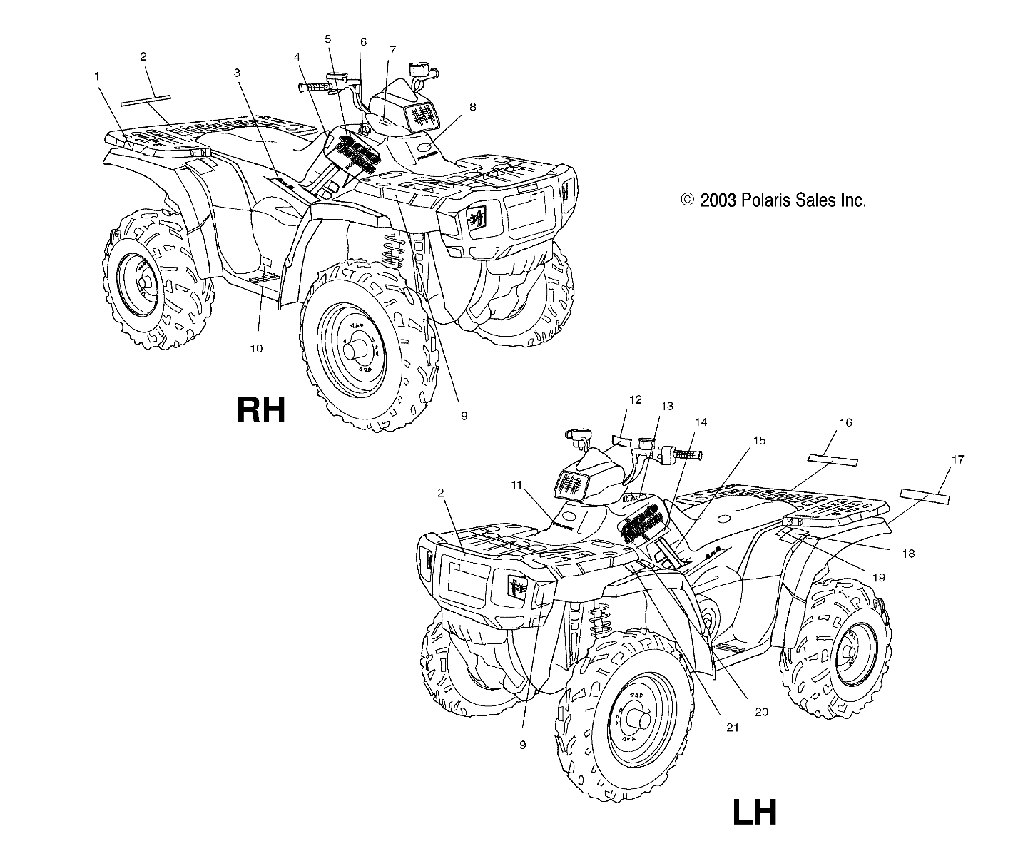 Part Number : 7170993 DECAL-TANKSIDE LH