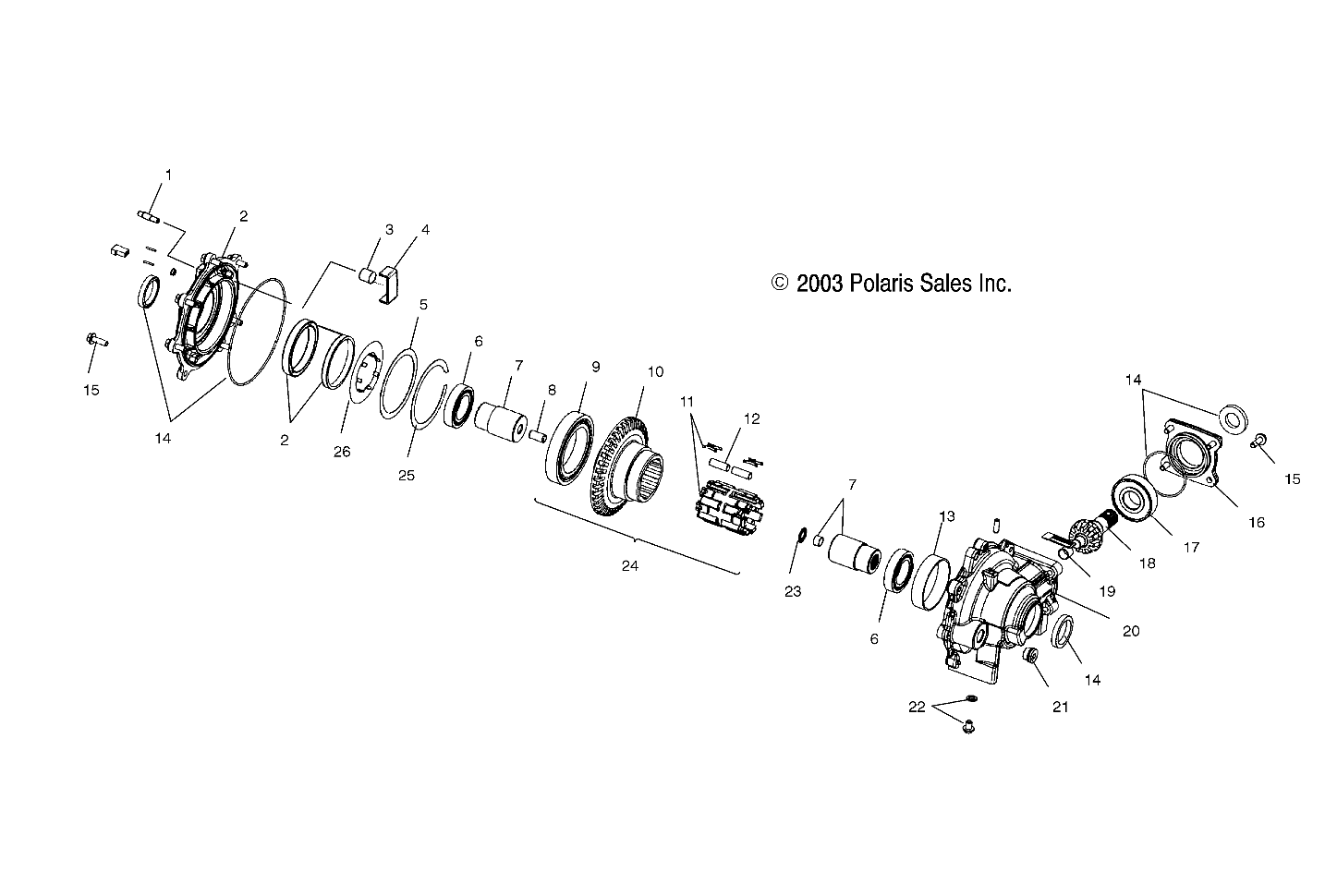 Foto diagrama Polaris que contem a peça 3233954