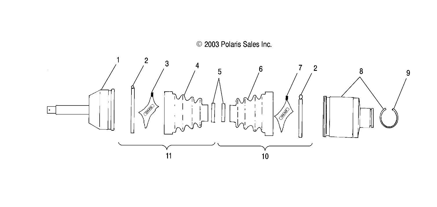 Part Number : 1380240 ASM-DRIVE SHAFT REAR AL