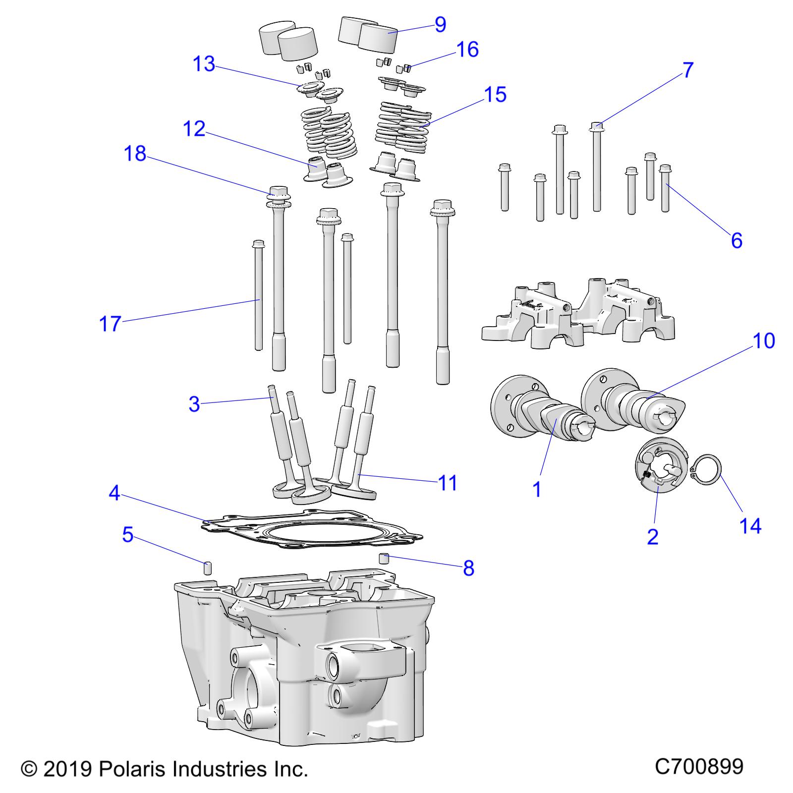 Part Number : 3023632 EXHAUST CAMSHAFT ASSEMBLY