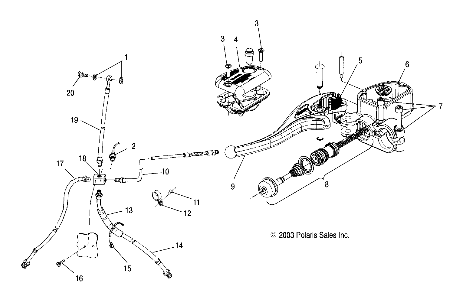 Part Number : 1910759 BRAKE LINE  REAR HAND