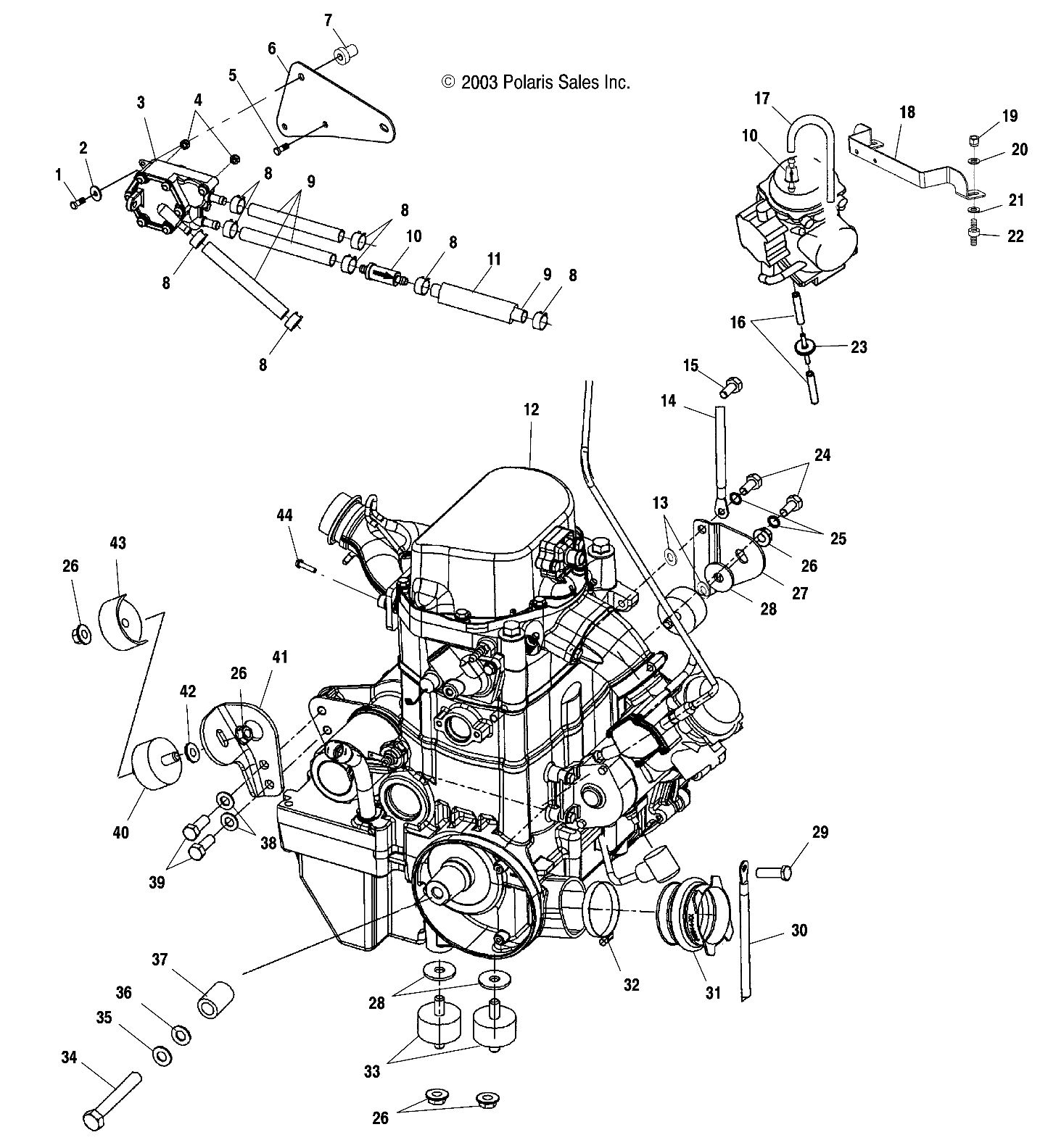 Part Number : 5247368 BRKT-MNT ENGINE TOP PLTD