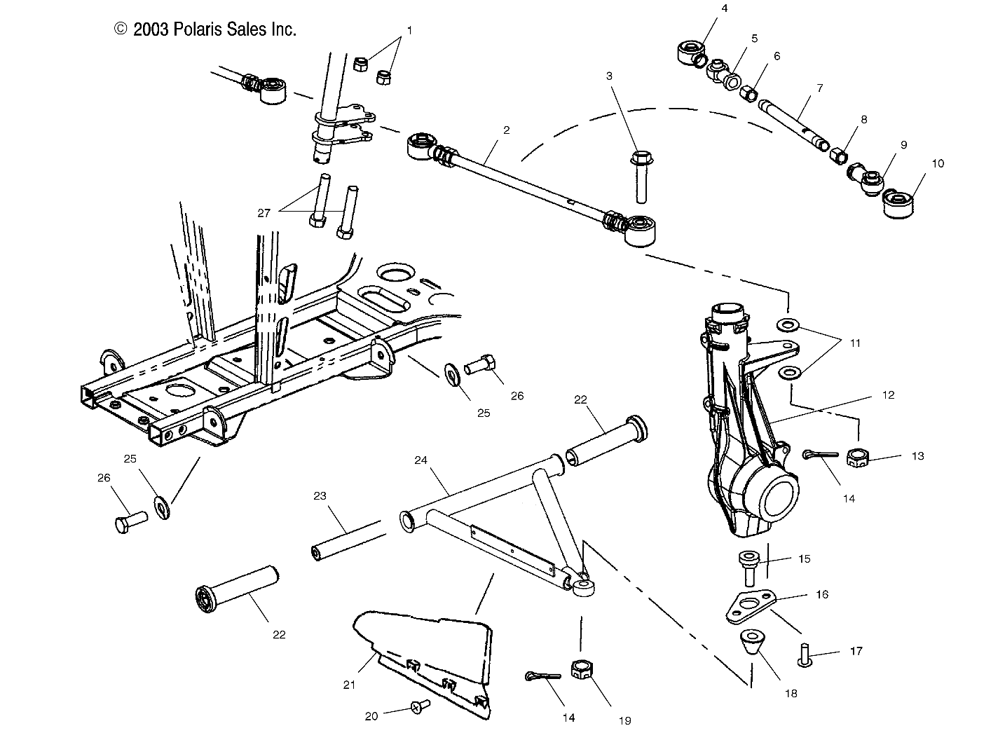 Foto diagrama Polaris que contem a peça 5433927-070