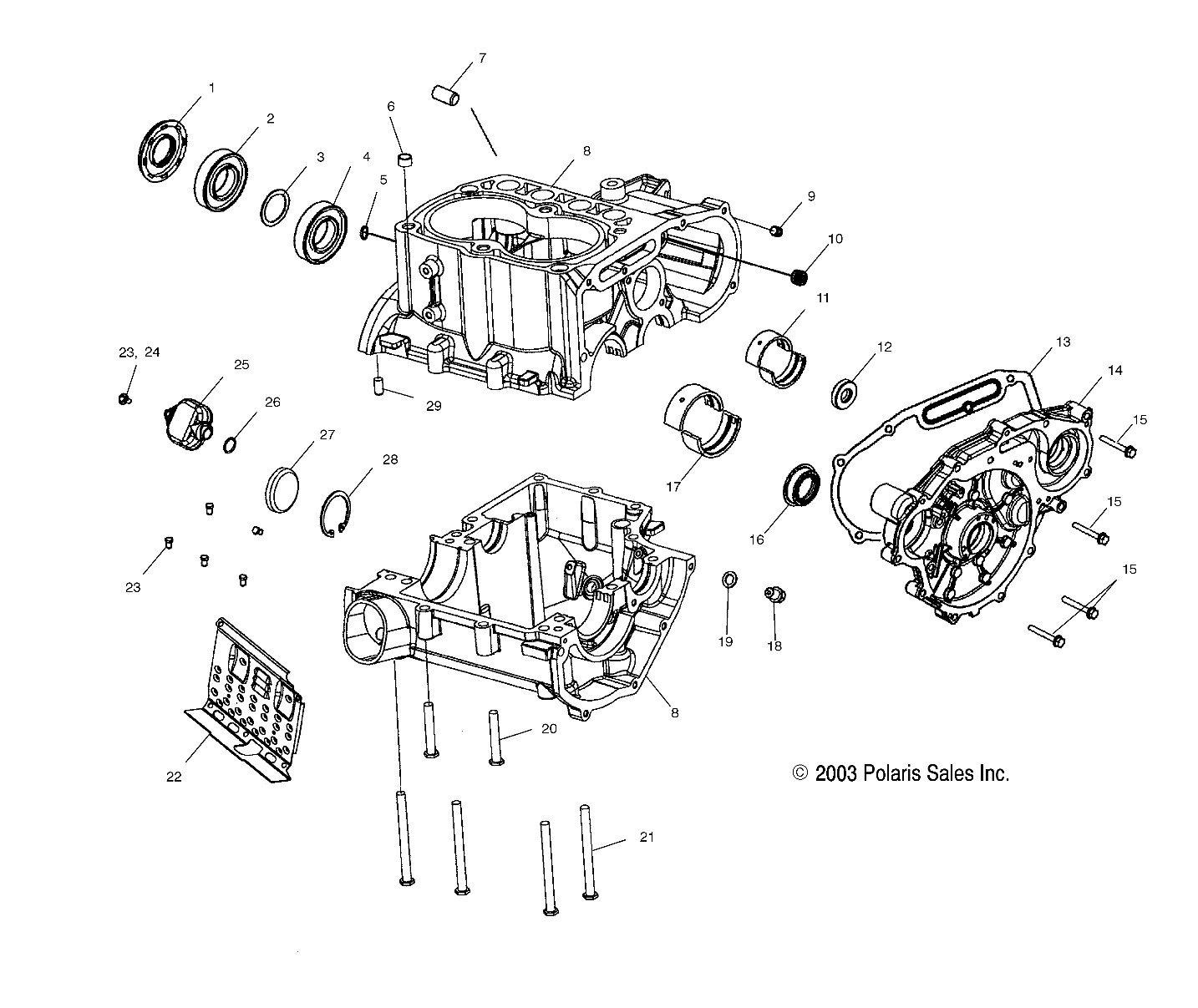 Part Number : 2202864 KIT-CRANKCASE