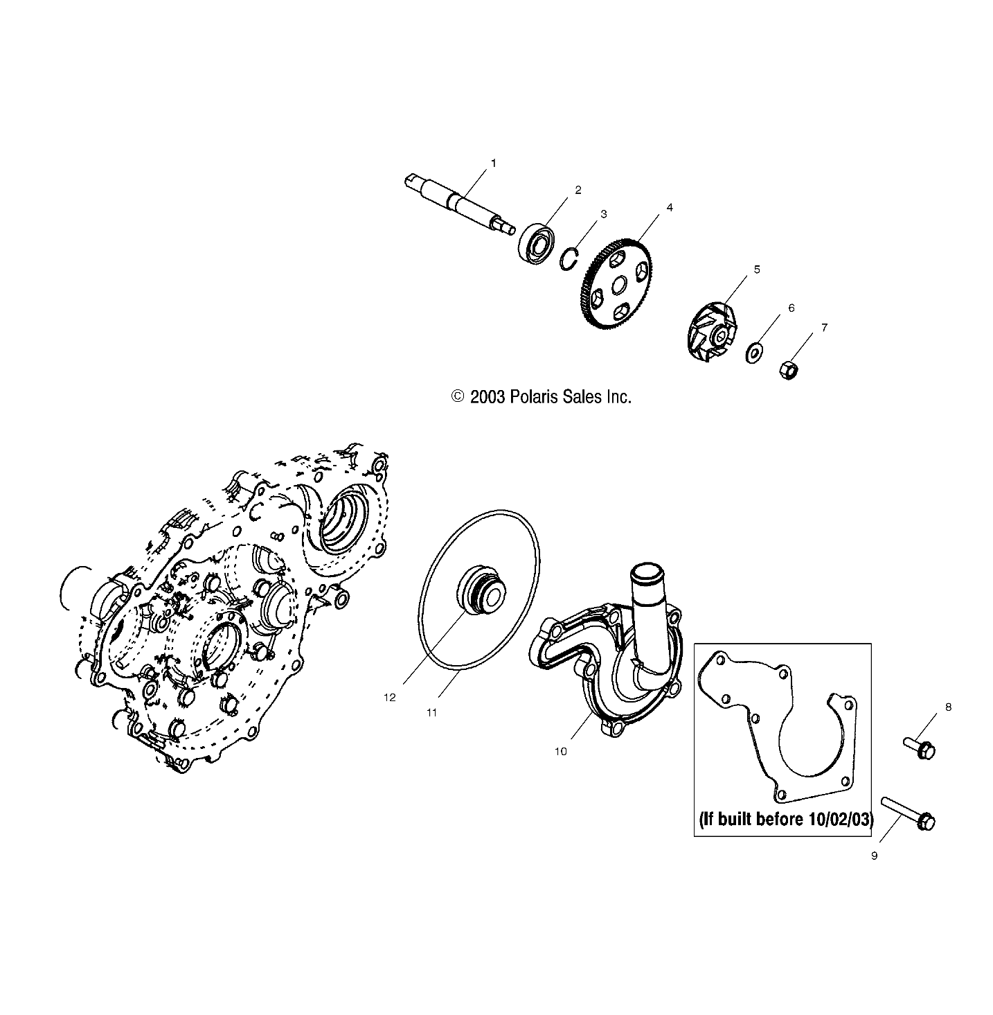 Part Number : 5133948 SHAFT-OIL/WATER PUMP 8.5