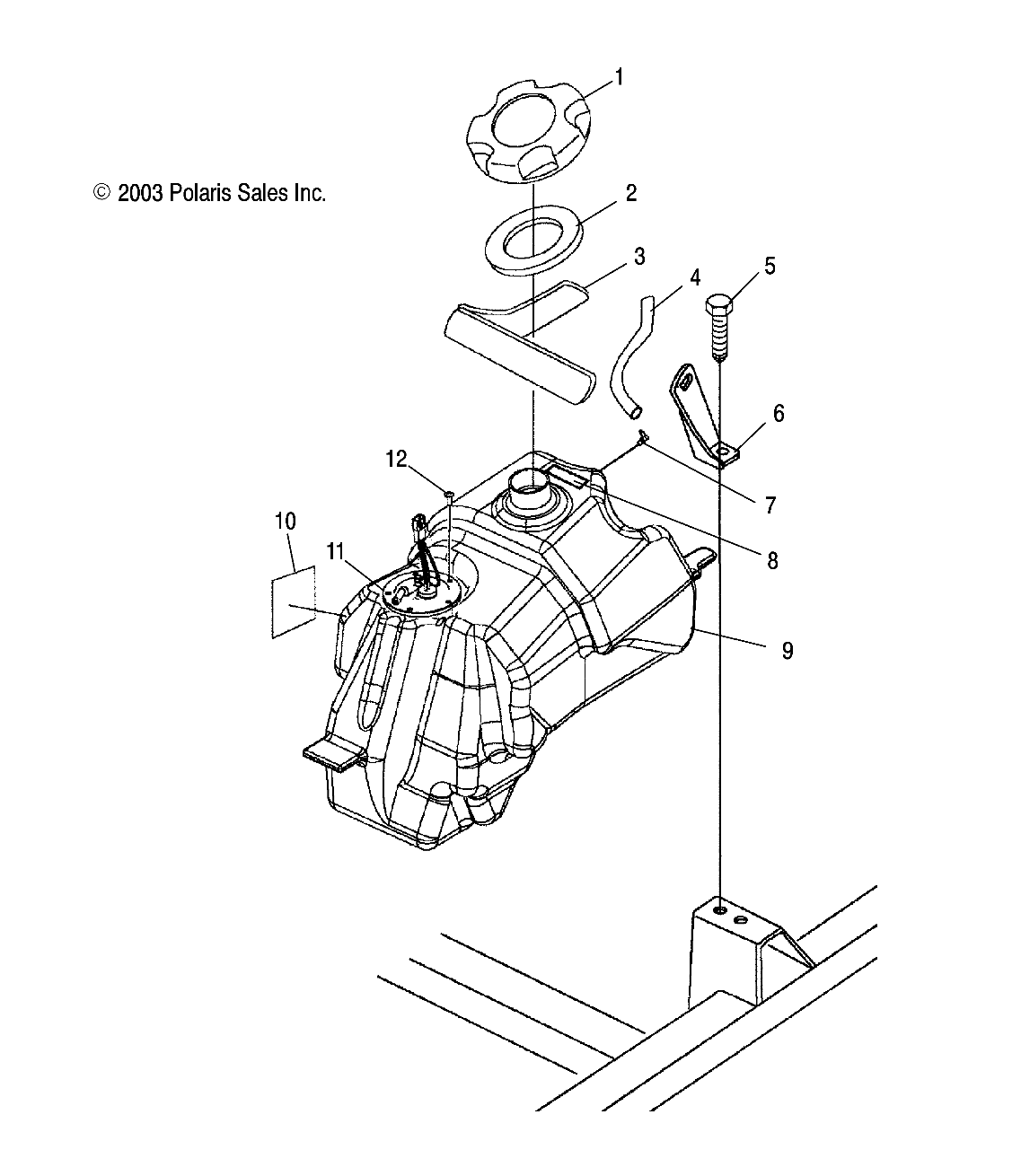 Part Number : 2520311 ASM-FUEL TANK W/FUEL PUMP