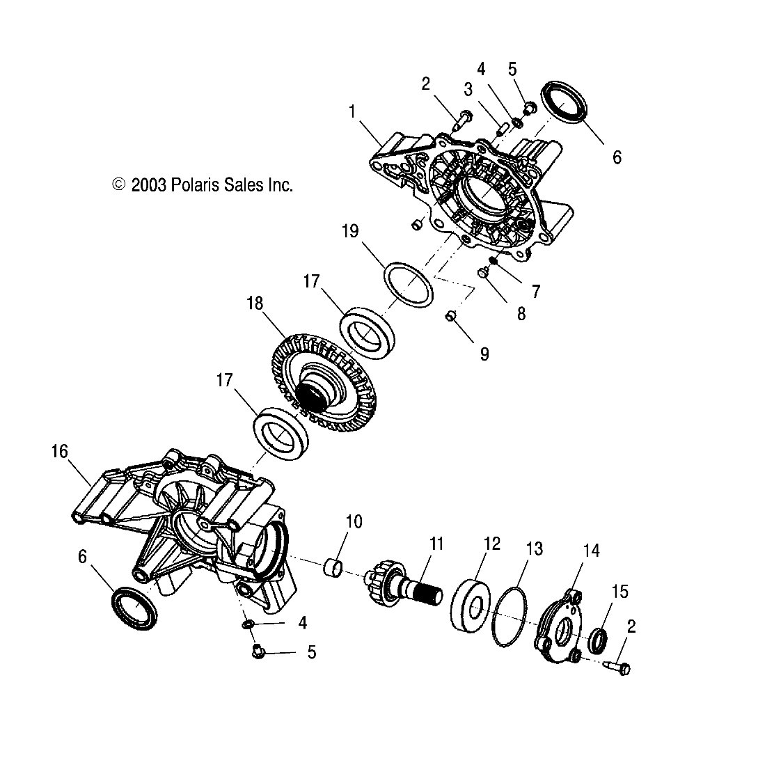 Foto diagrama Polaris que contem a peça 3233882