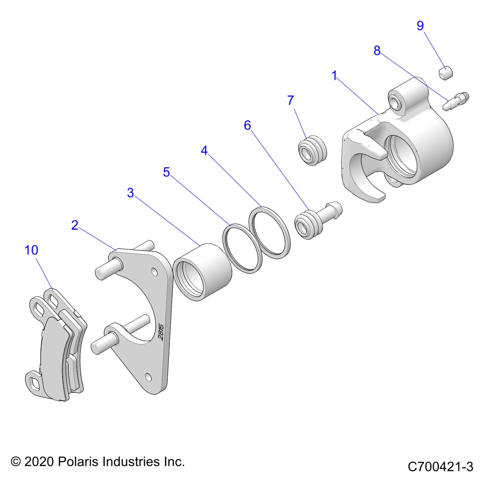 Part Number : 1912817 BRAKE CALIPER ASSEMBLY  REAR