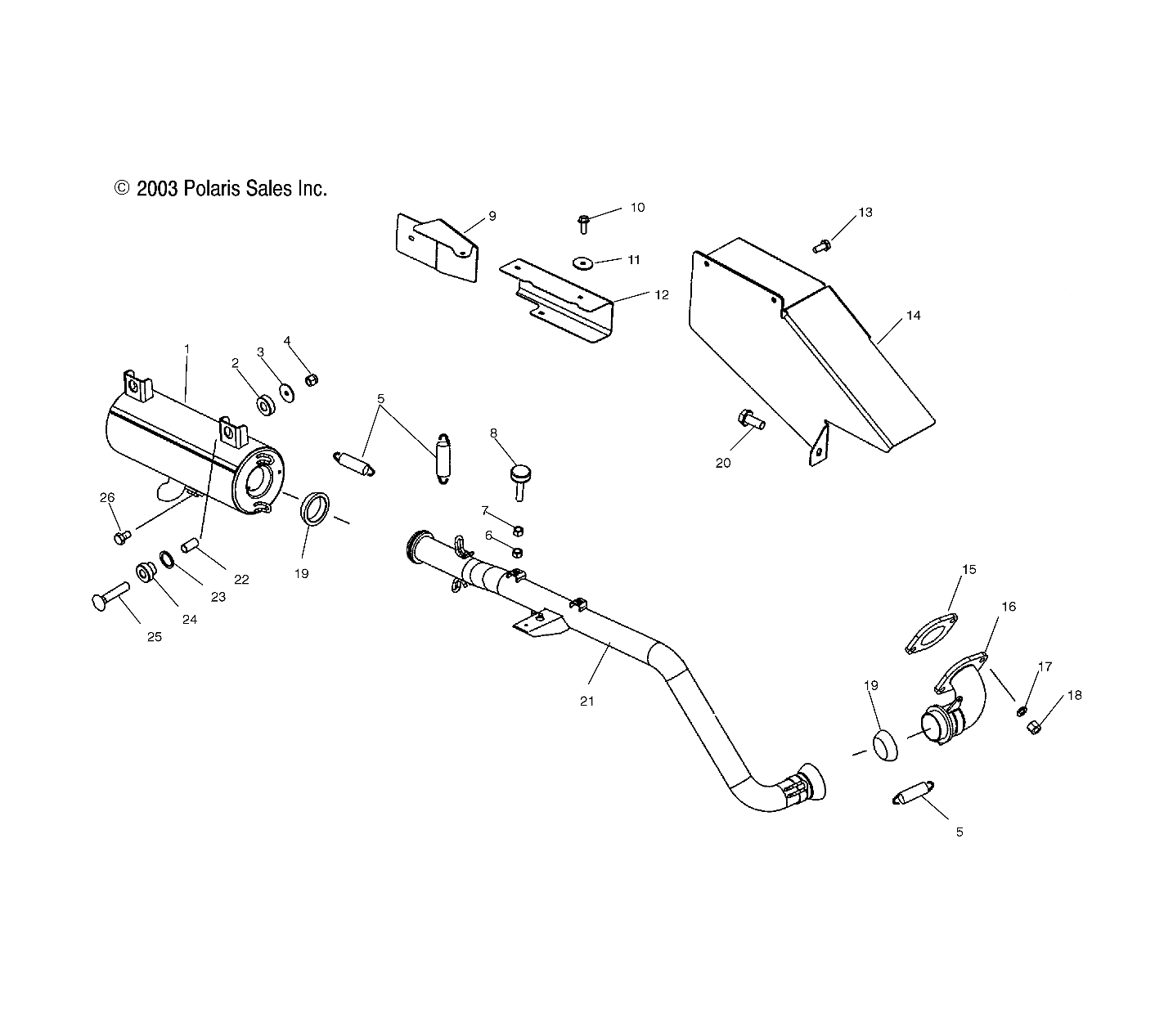 Part Number : 5246455 SHIELD-HEAT EXHAUST TOP