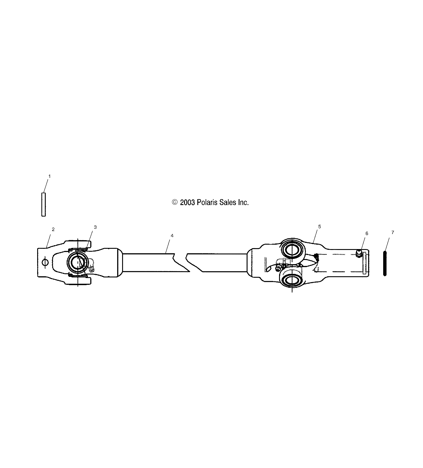 Part Number : 1380182 SHAFT-PROP SERV NEAPCO