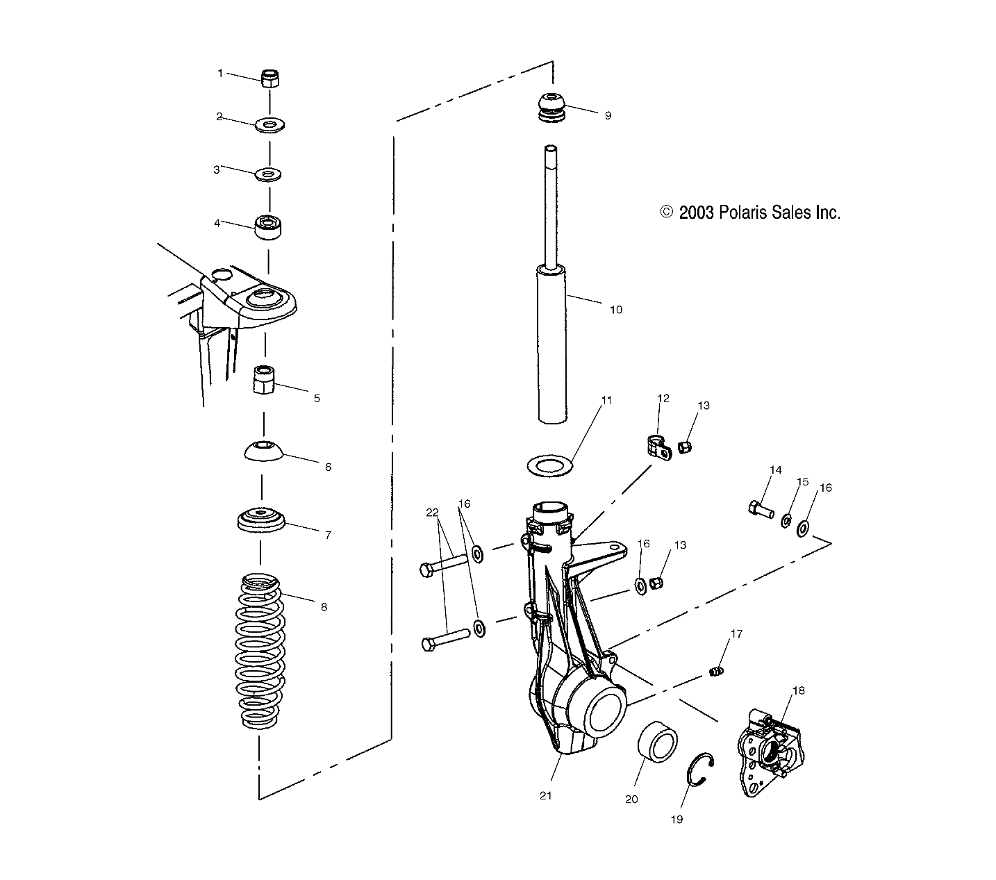 Part Number : 7042239 STRUT-FRONT