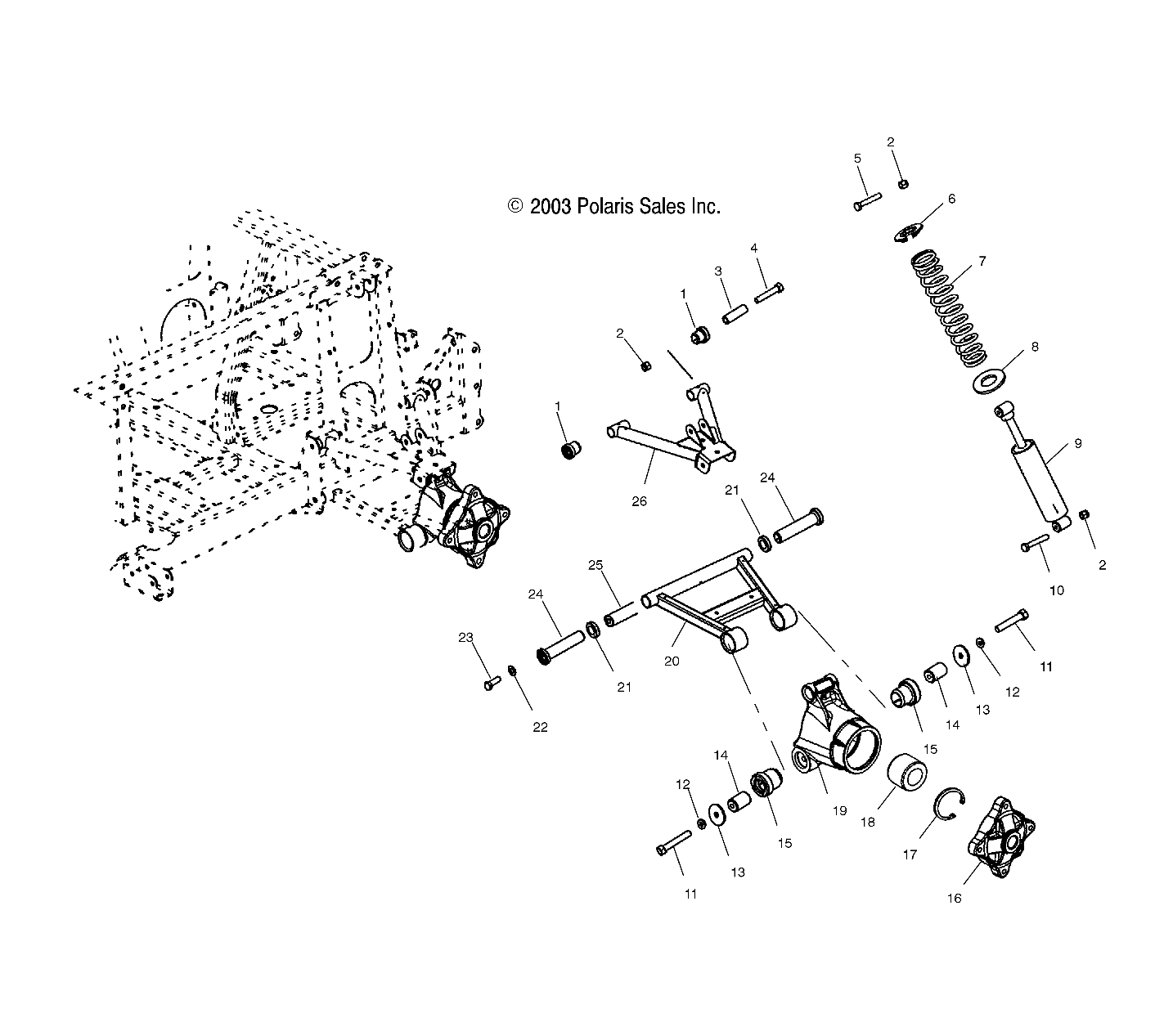 Part Number : 7042078 MIDDLE AXLE SHOCK