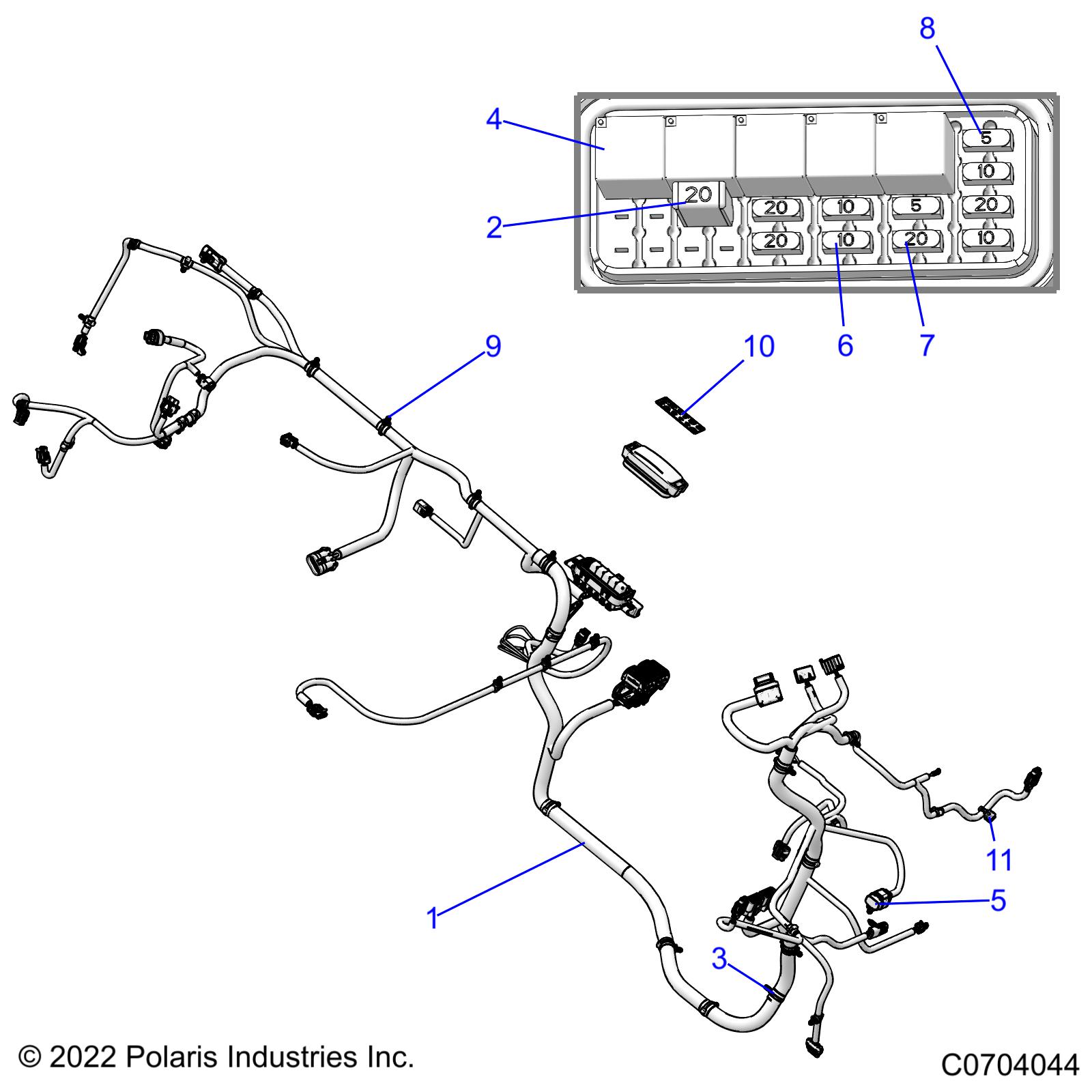 Part Number : 2414989 CHASSIS HARNESS  CREW