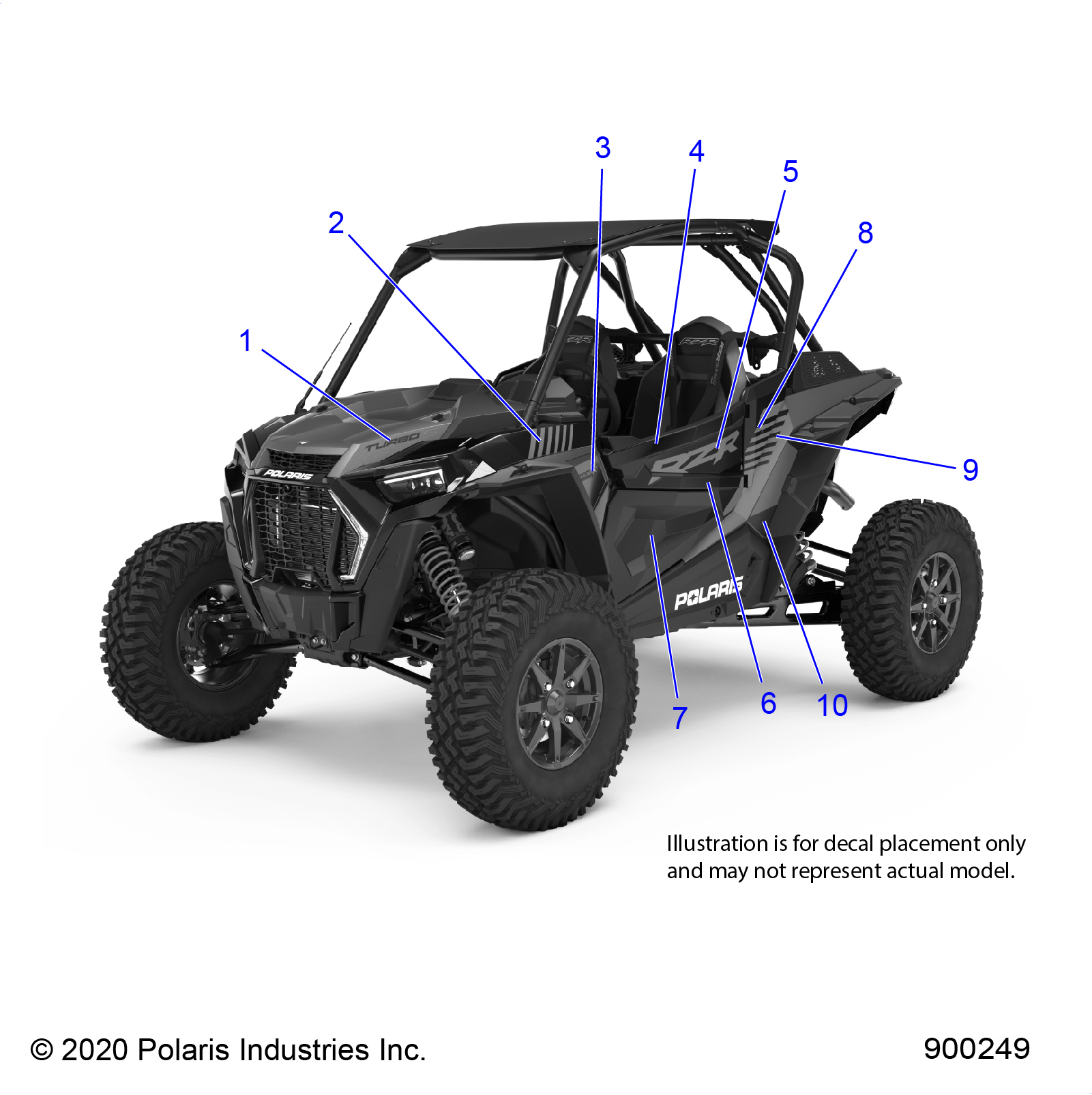 Foto diagrama Polaris que contem a peça 7194092