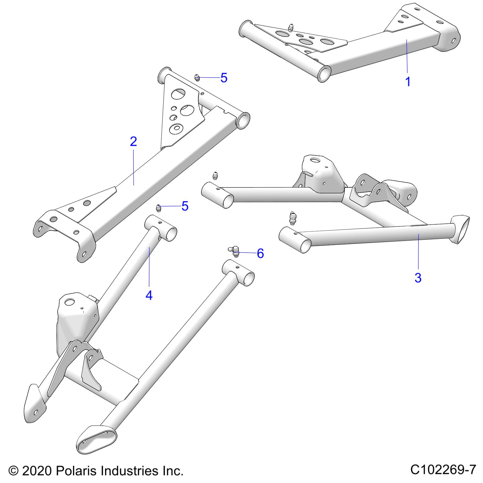 Part Number : 1025619-293 WELD-UCA REAR LH INDY RED