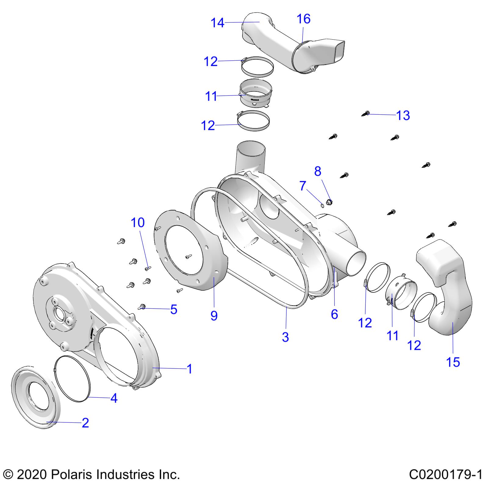 Part Number : 5450546 DUCT OUTLET CLUTCH