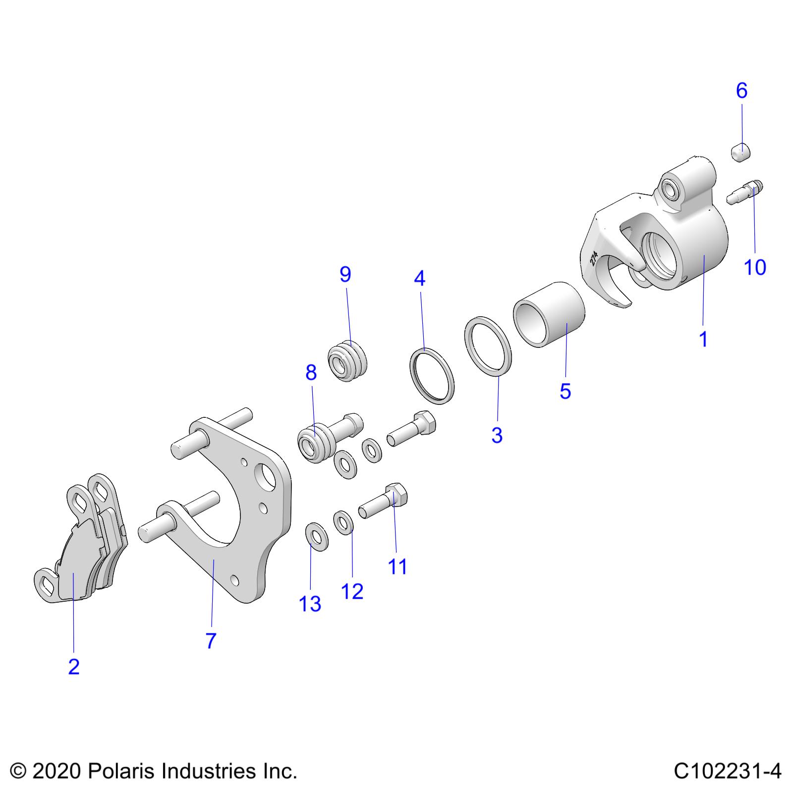 Part Number : 1911541 BRAKE CALIPER  FRONT  RIGHT  1
