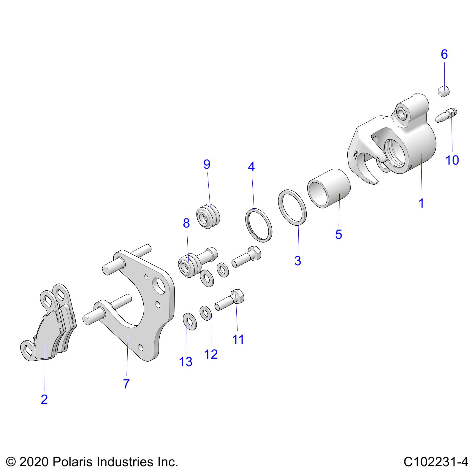 Part Number : 1911540 BRAKE CALIPER  FRONT  LEFT  1.