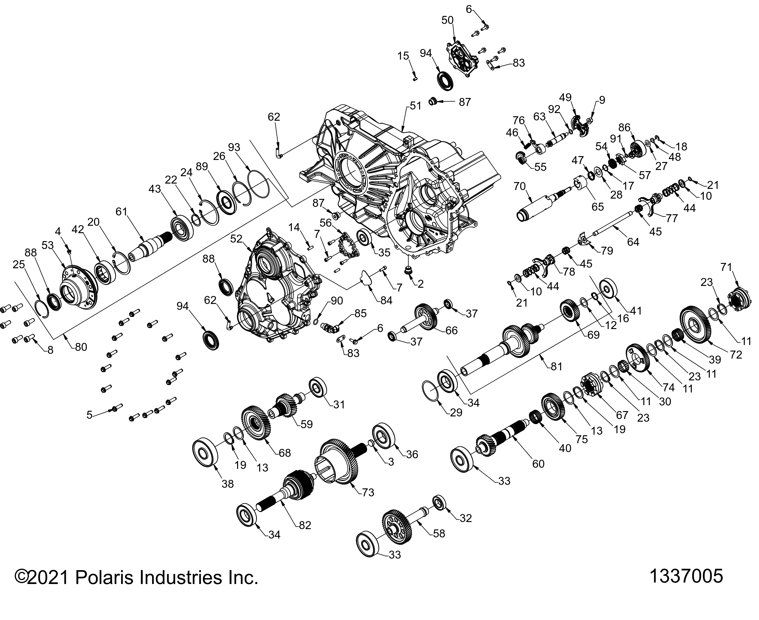 Part Number : 1337005 ASM-GEARCASE LIMT COMPLETE MP