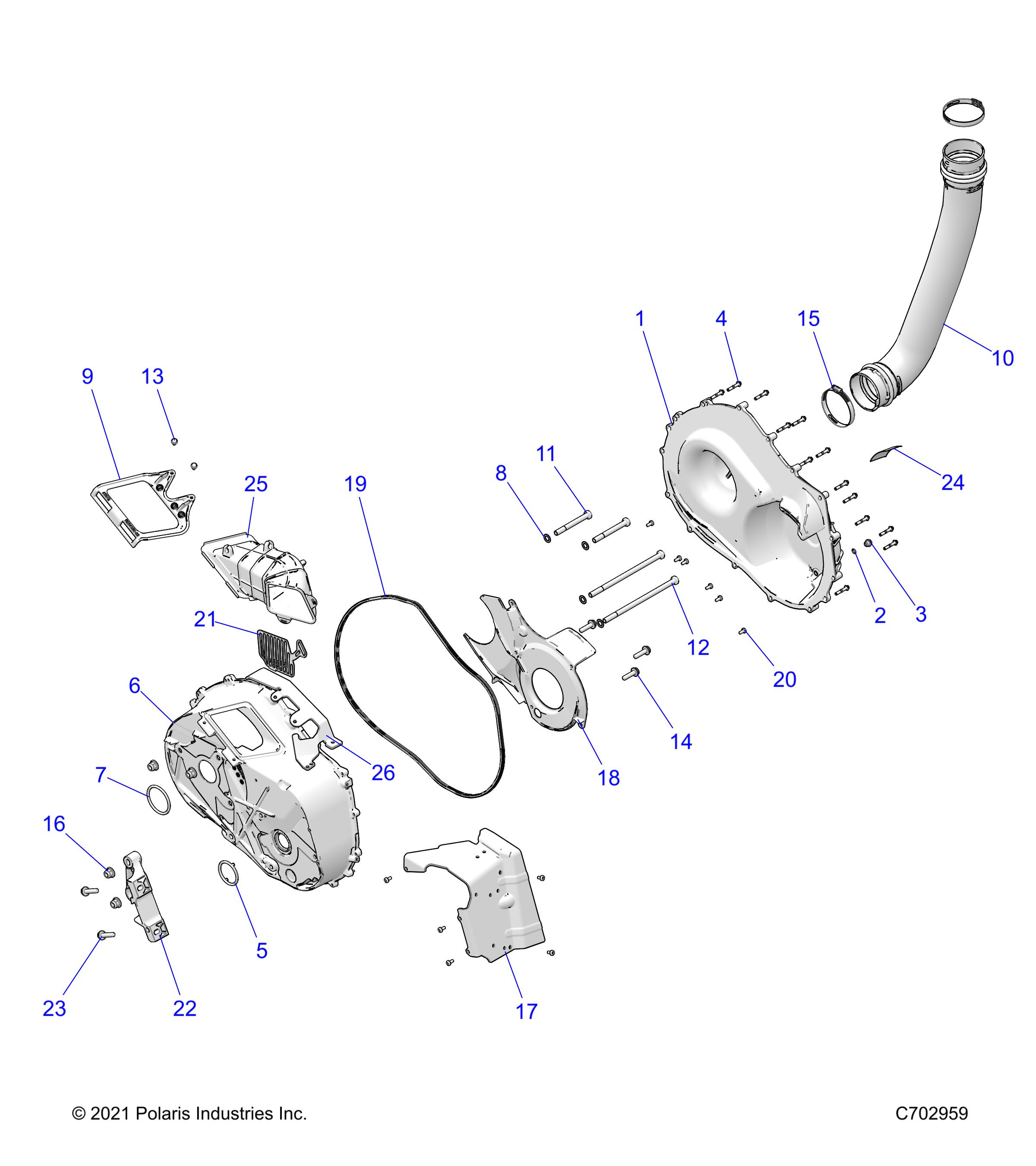 Foto diagrama Polaris que contem a peça 2637740