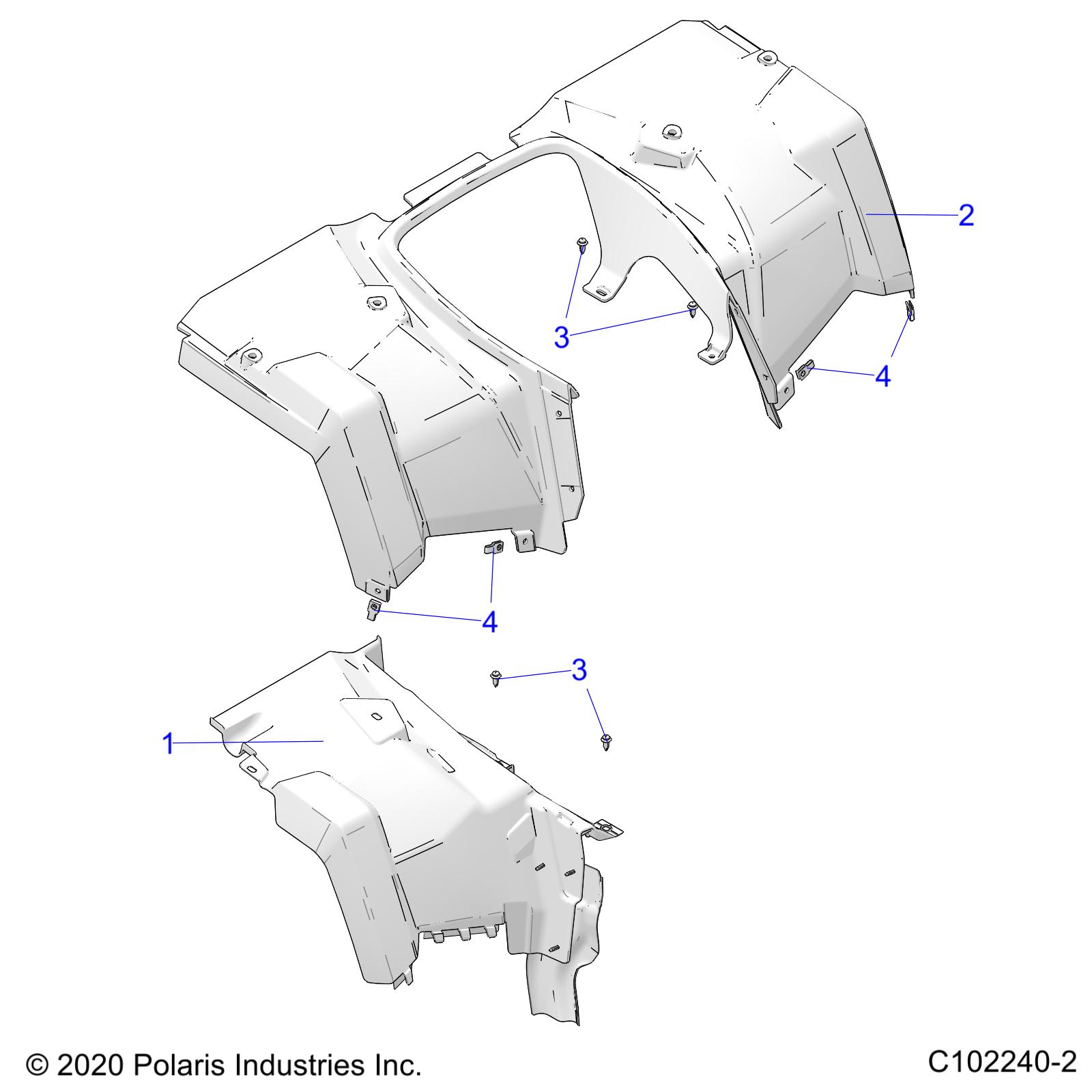 Part Number : 5456656-498 CAB-REAR SPM 6X6 CUT TRIM S.GR