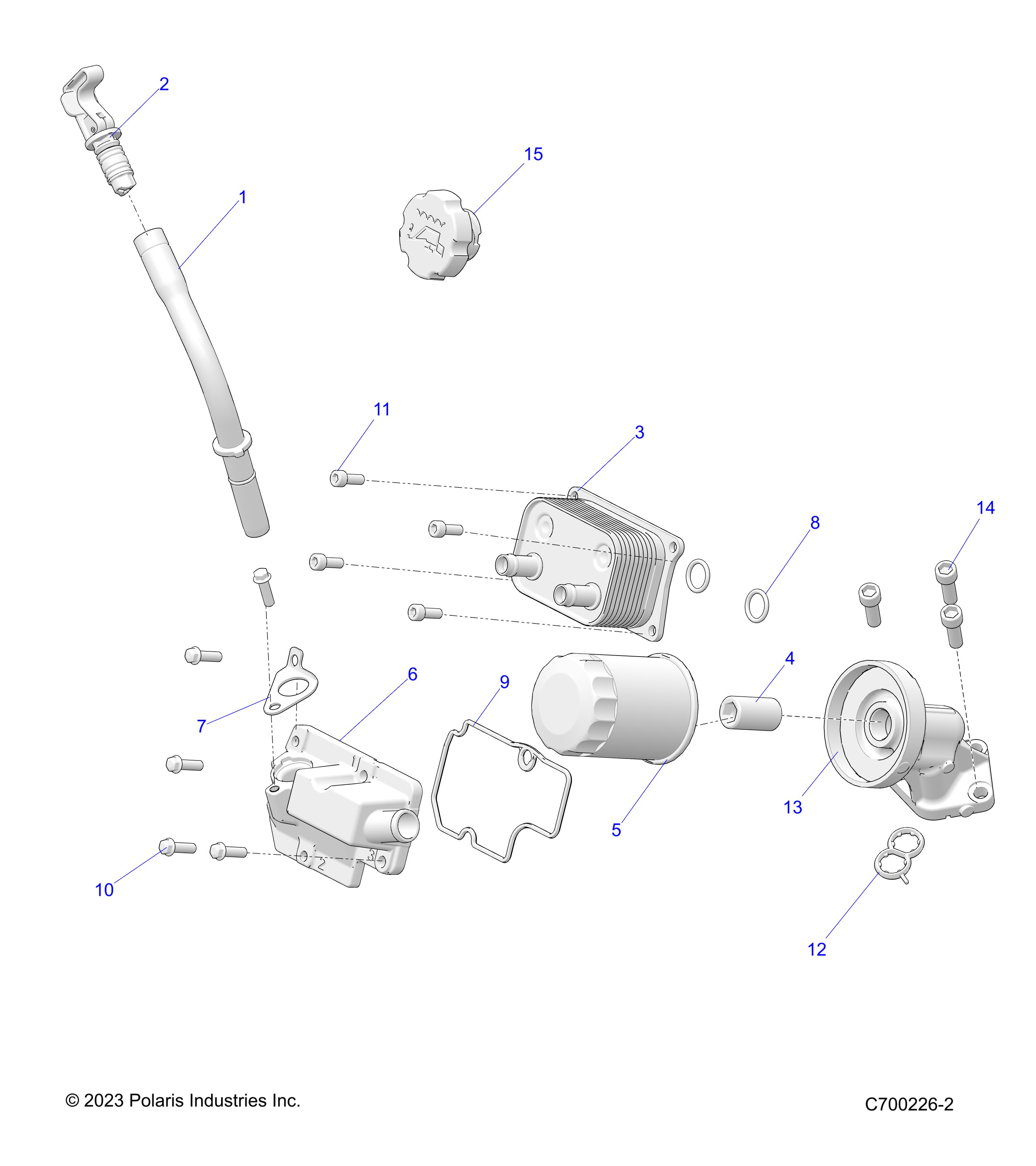 Foto diagrama Polaris que contem a peça 5145419