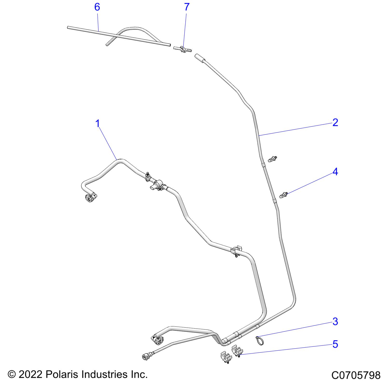 Foto diagrama Polaris que contem a peça 2522082