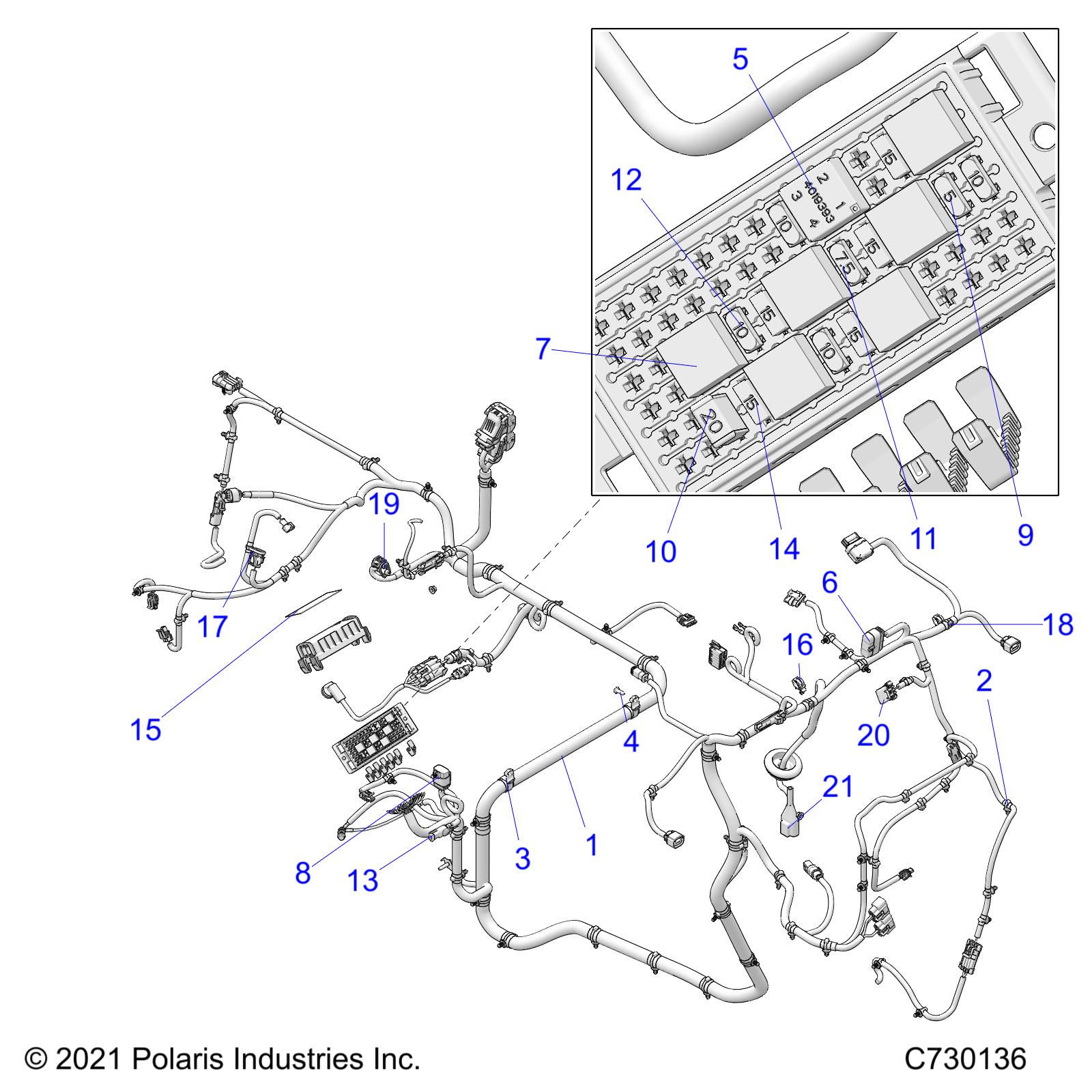 Part Number : 2415699 HARN-CHASSIS 570