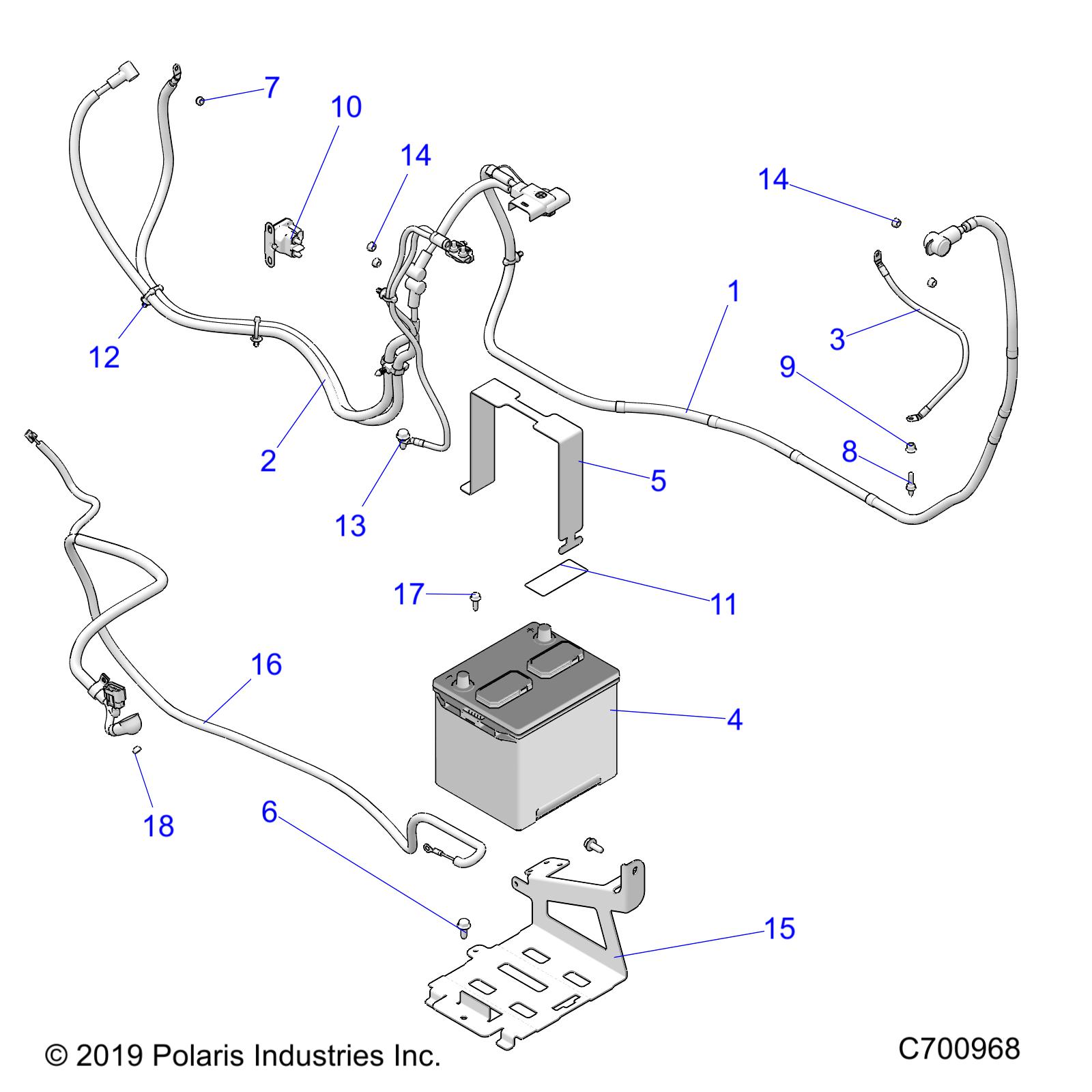 Part Number : 5271545-329 BRKT-BATTERY TRAY  BLK